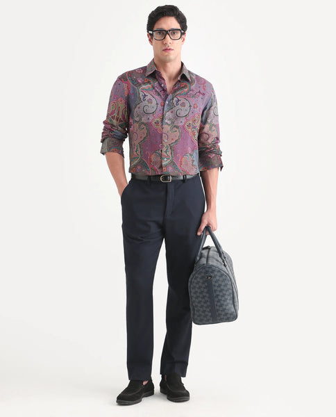 Buy Timo - Multi Paisley Print Viscose Shirt| Rare Rabbit