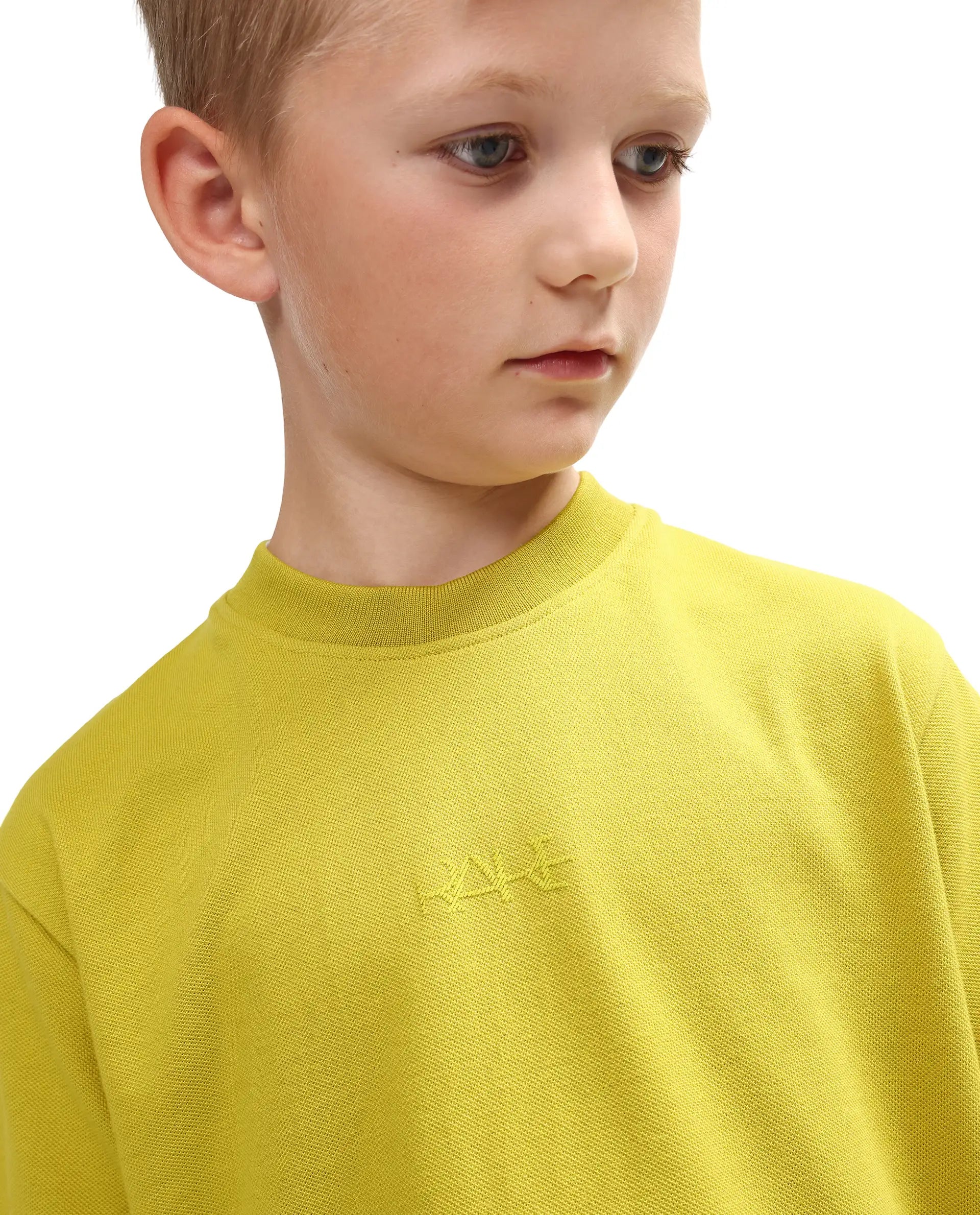 Rare Ones Kids Heros Fluorescent Yellow Cotton Blend Fabric Pull-On Closure Hd Print Regular Fit T-Shirt