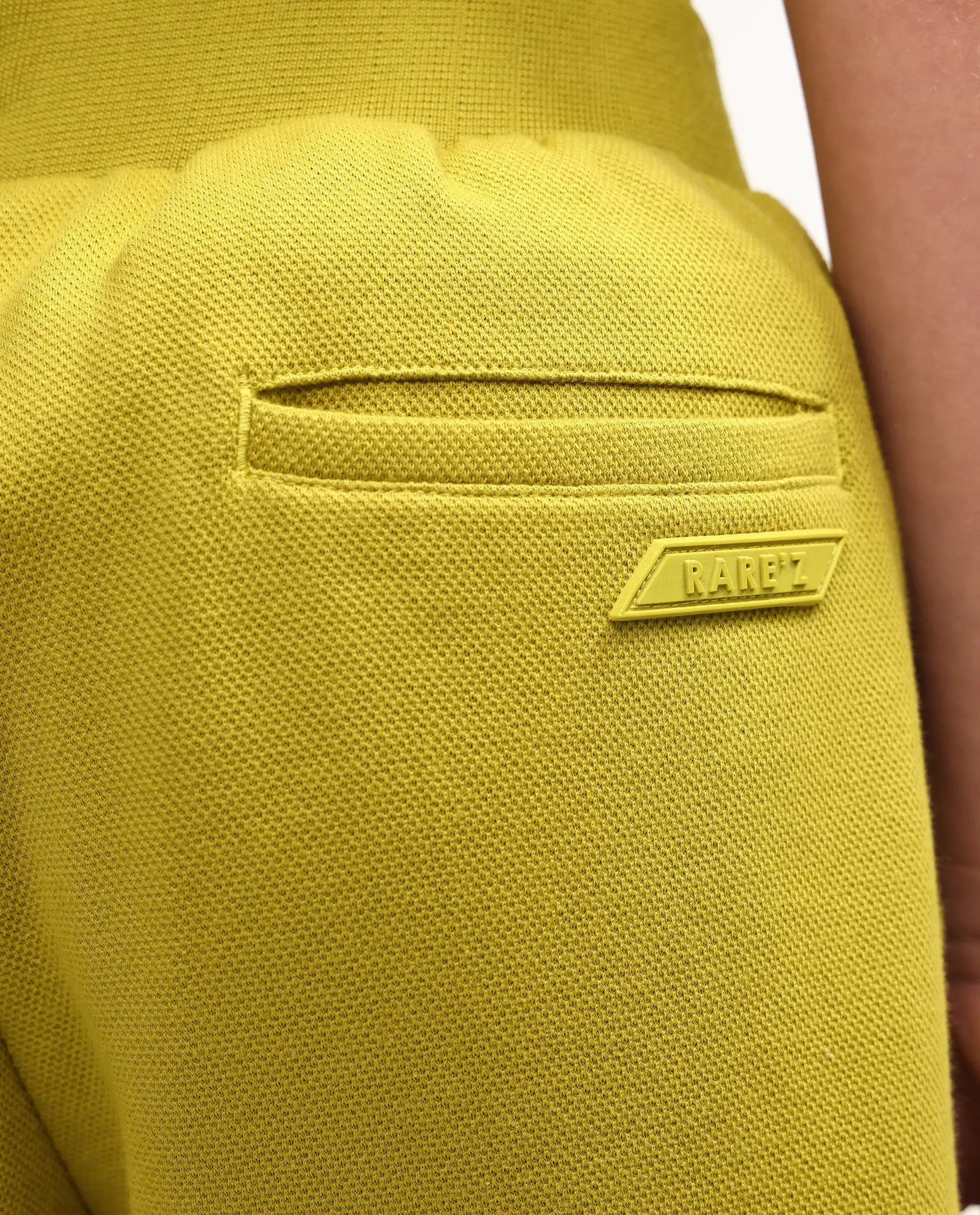 Rare Ones Kids Heros-B Fluorescent Yellow Polyester Blend Fabric Button And Zipper Closure Hd Print Regular Fit Shorts