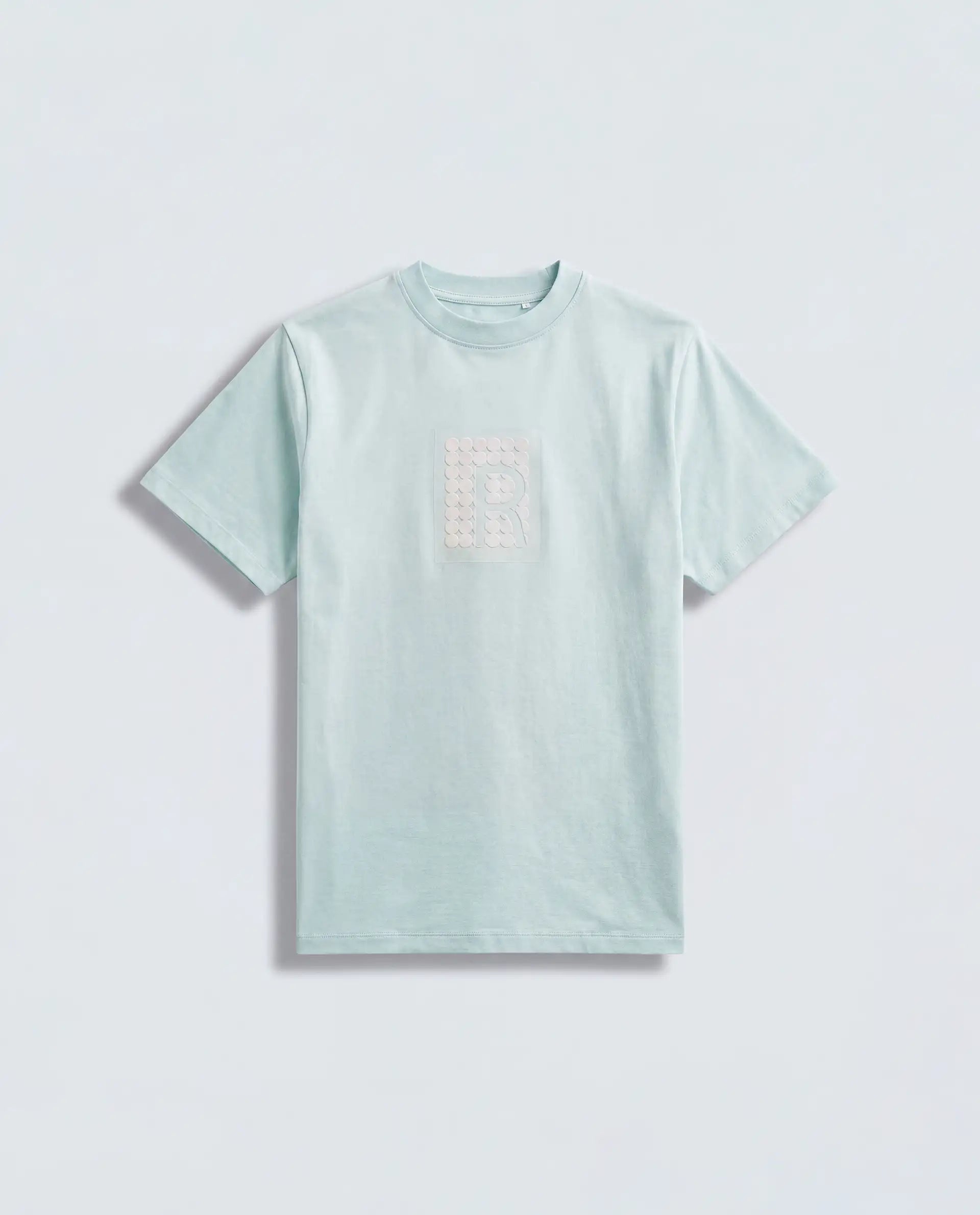 Rare Ones Kids Flan Pastel Blue Cotton Blend Fabric Pull-On Closure Regular Fit T-Shirt