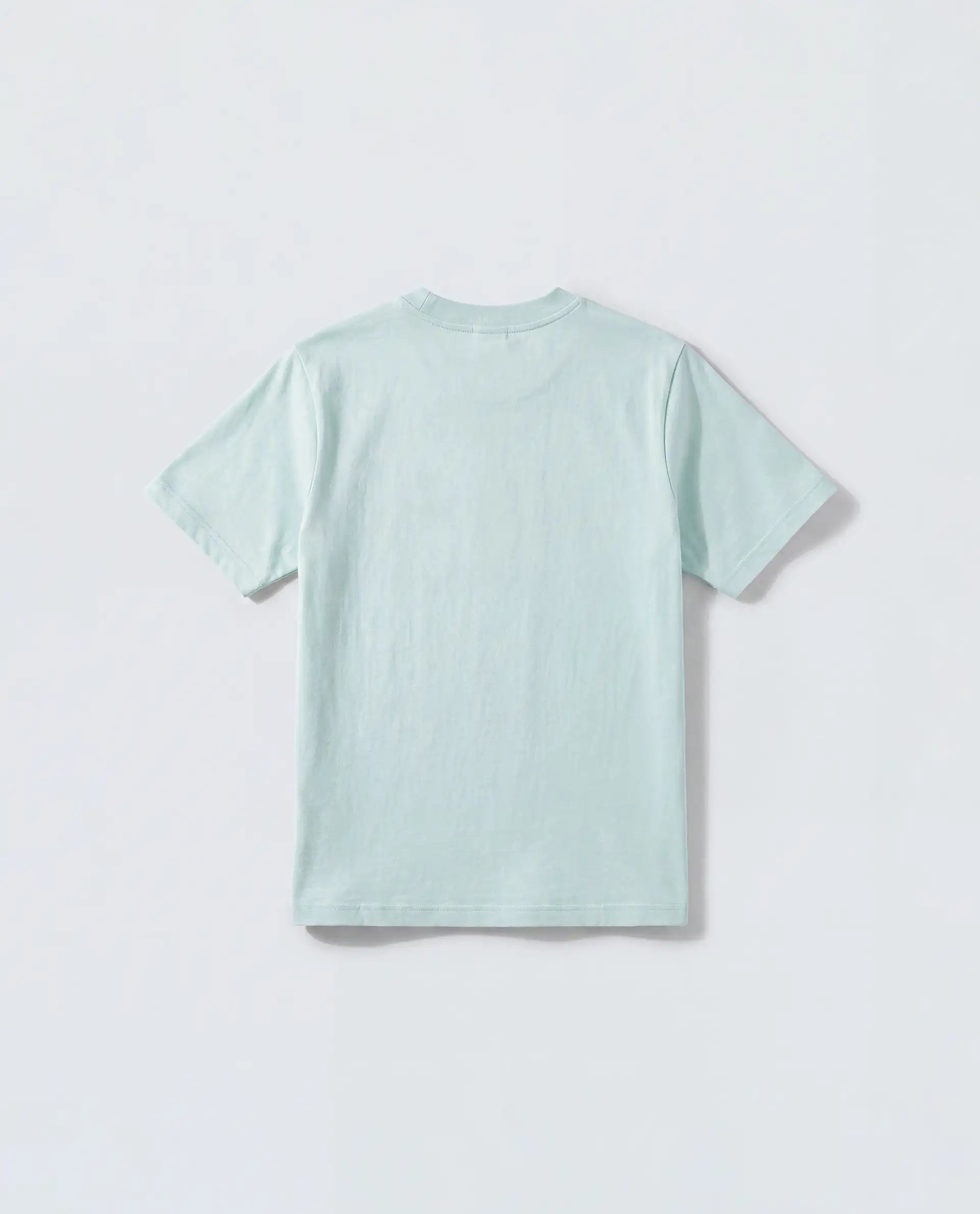 Rare Ones Kids Flan Pastel Blue Cotton Blend Fabric Pull-On Closure Regular Fit T-Shirt