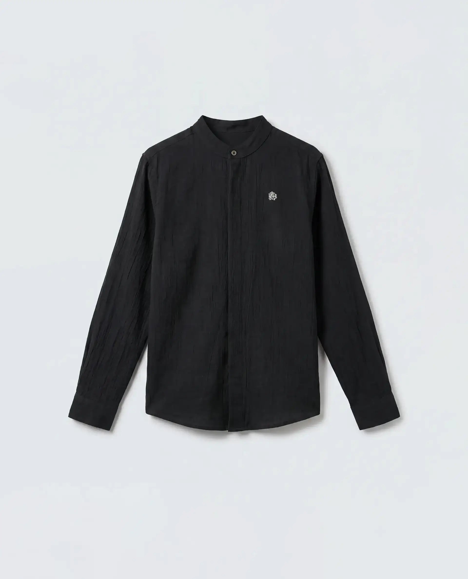 Rare Ones Kids Clin Black Cotton Fabric Button Closure Regular Fit Shirt