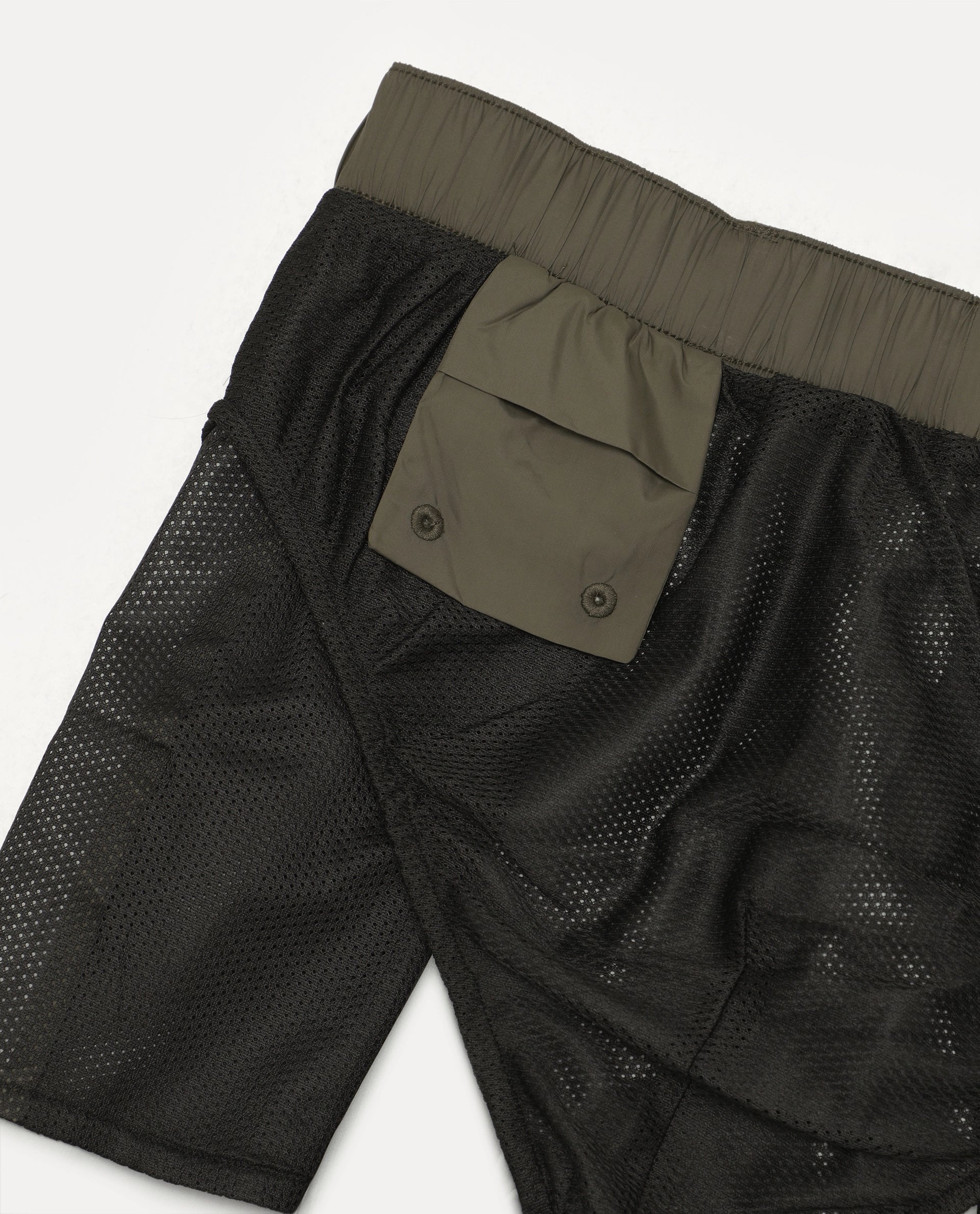 Rare Rabbit Men's Kort Aw26 Olive Polyester Belt Regular Plain Swim Trunks