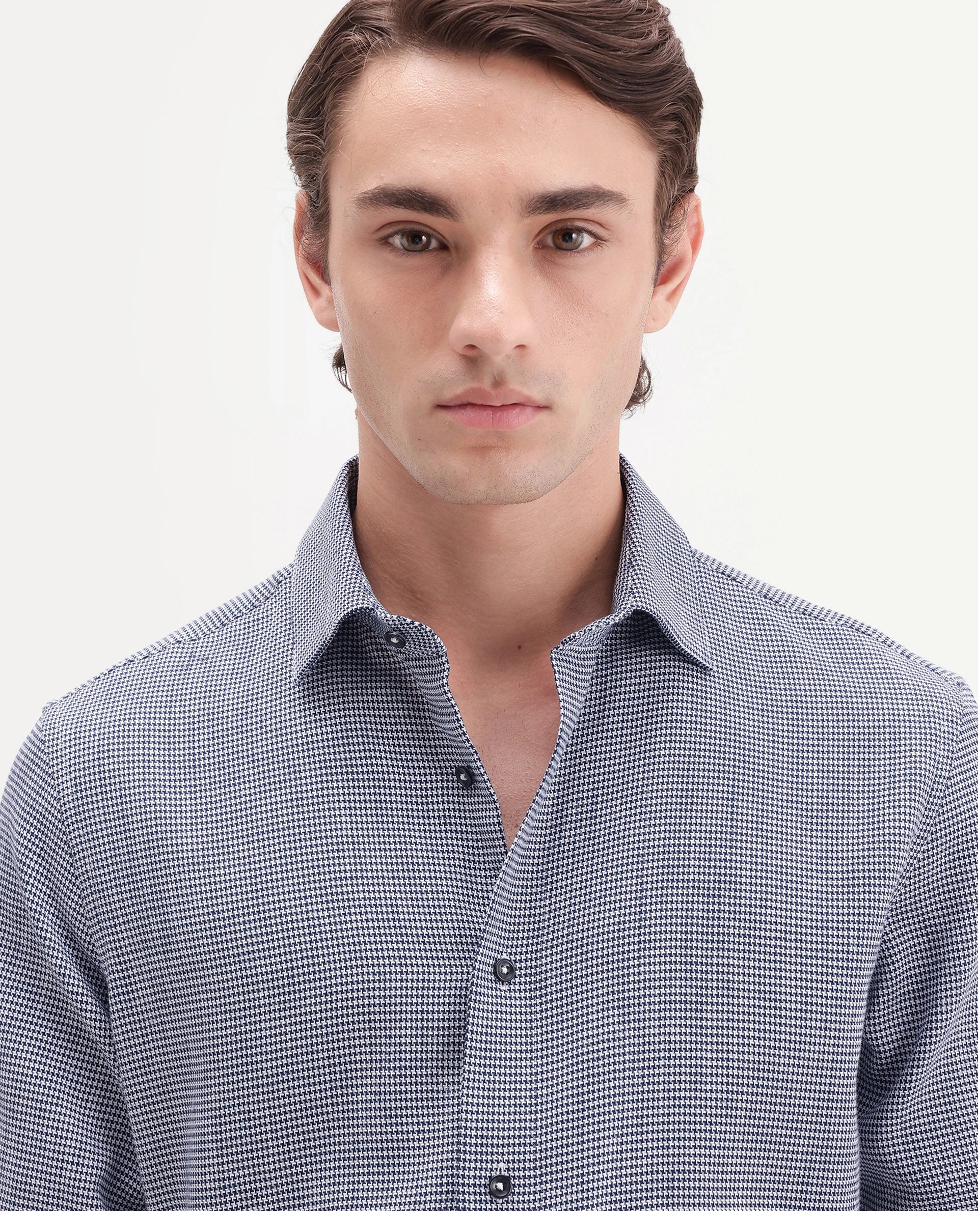 Rare Rabbit Men's Diff Black Cotton Spread Collar Regular Fit Checked Shirt
