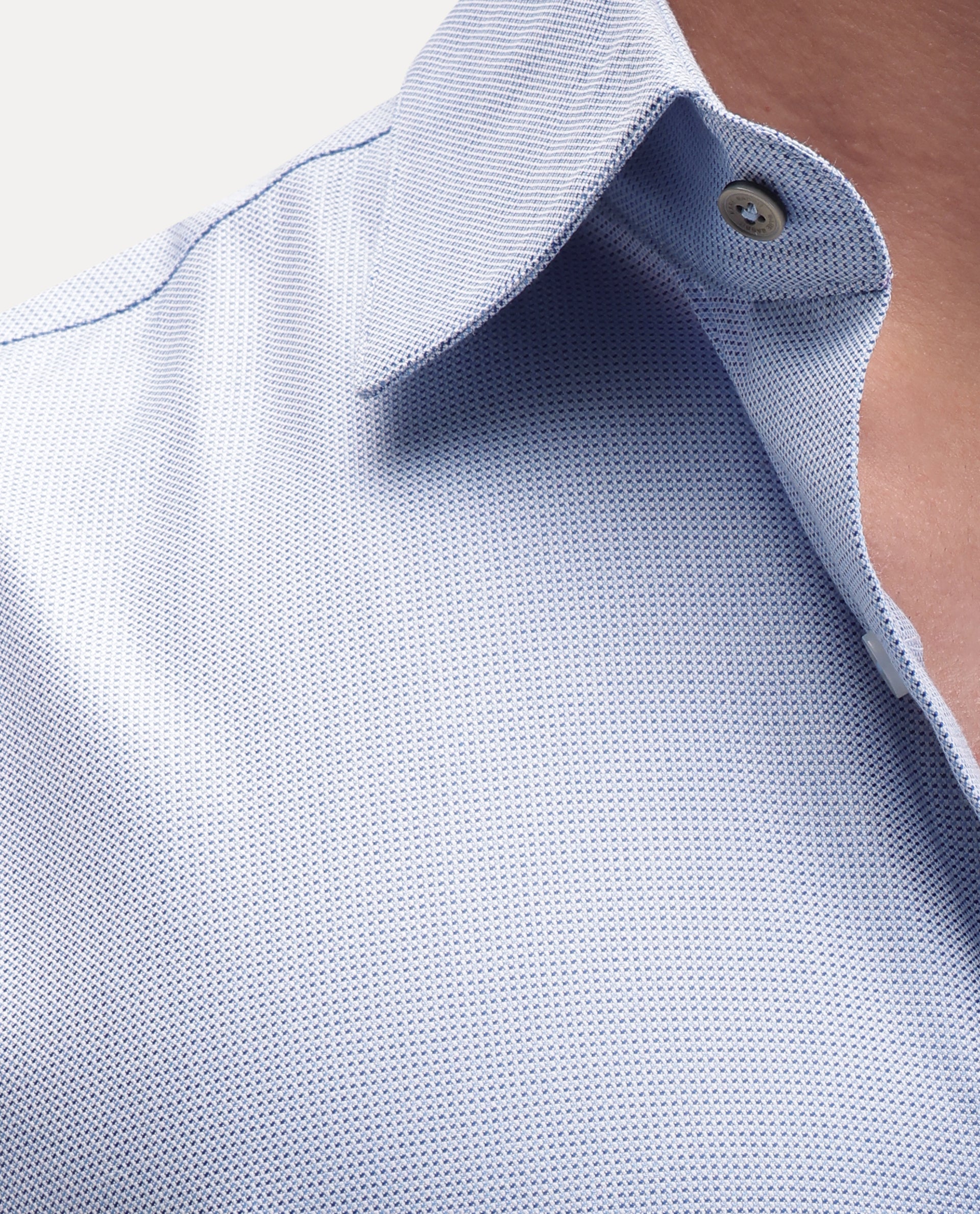 Rare Rabbit Men's Ovaro Primary Blue Polyester Blend Spread Collar Button Regular Checked Shirt