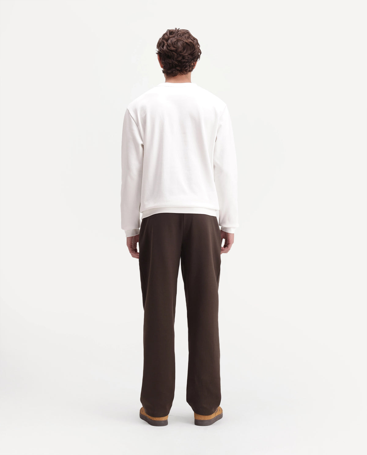 Rare Rabbit Men's Blin-T Brown Cotton Blend Relaxed Plain Track Pant