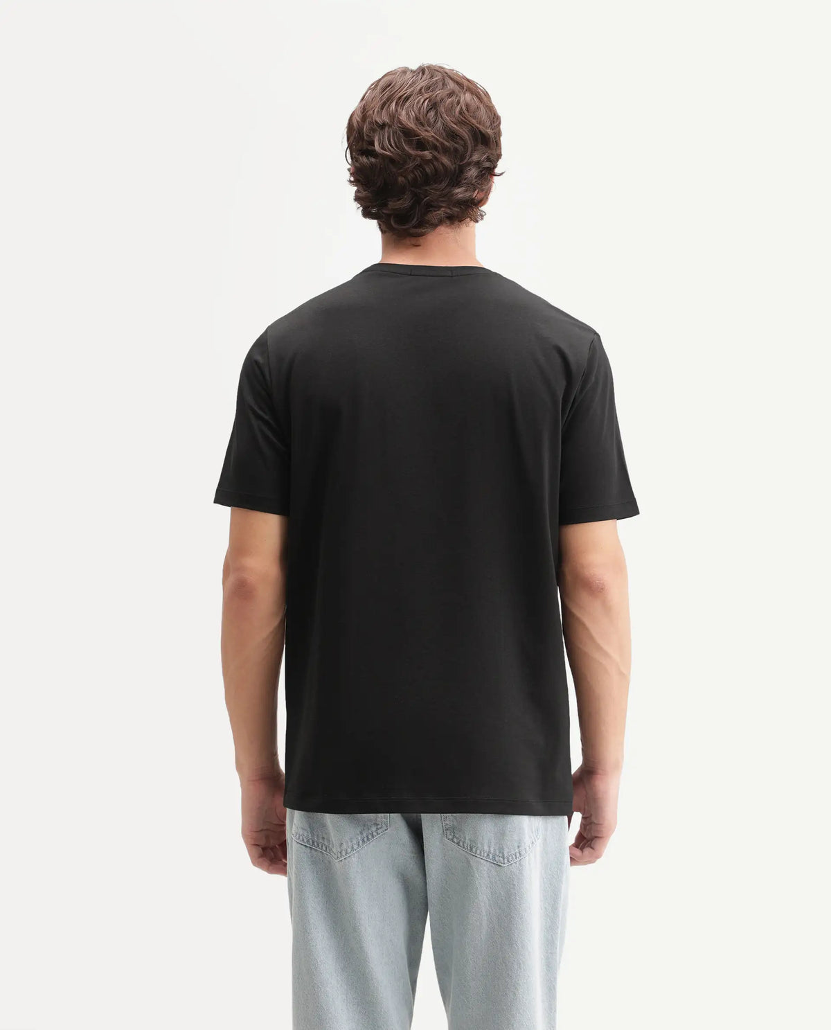 Rare Rabbit Men's Deco Black Cotton Blend Crew Neck Regular Graphic Print T-Shirt