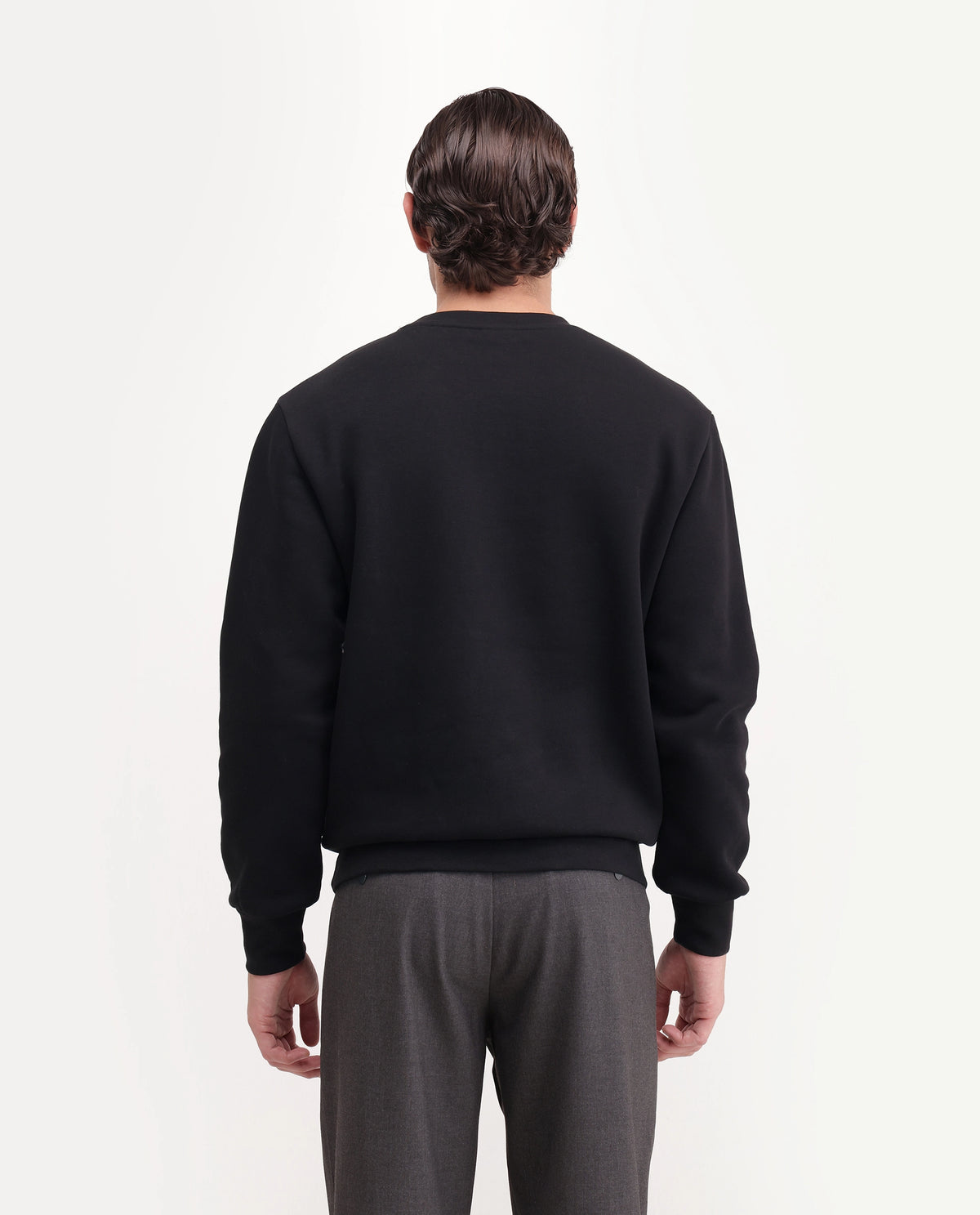 Rare Rabbit Men's Cret Primary Black Cotton Blend Crew Neck Regular Graphic Print Sweatshirt