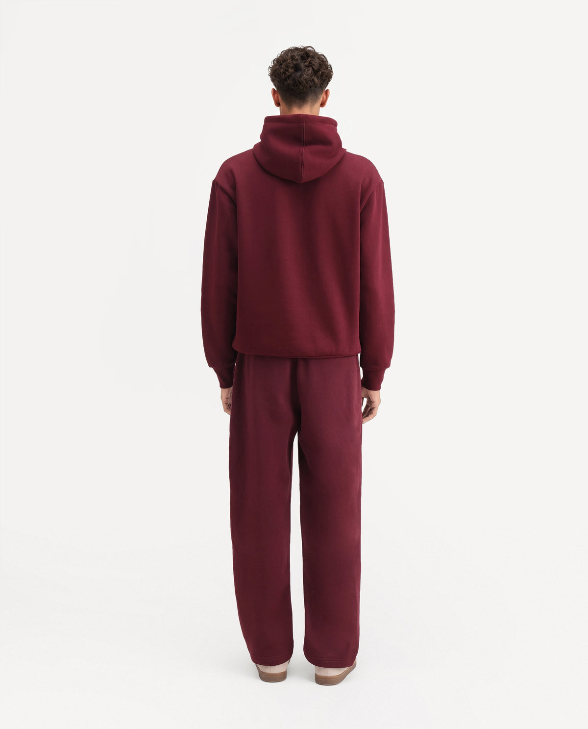 Rare Rabbit Men's Kore-T Maroon Cotton Blend Regular Plain Track Pant