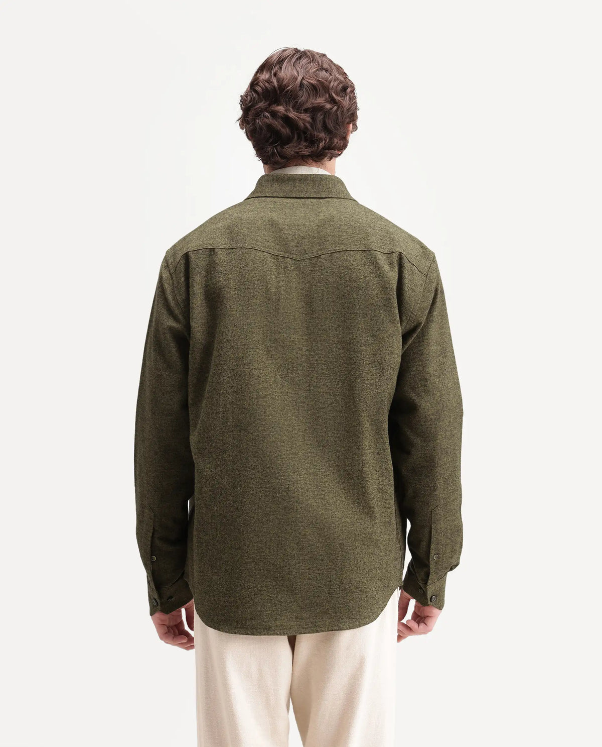Rare Rabbit Men's Plum Dusky Green Cotton Spread Collar Regular Plain Shirt