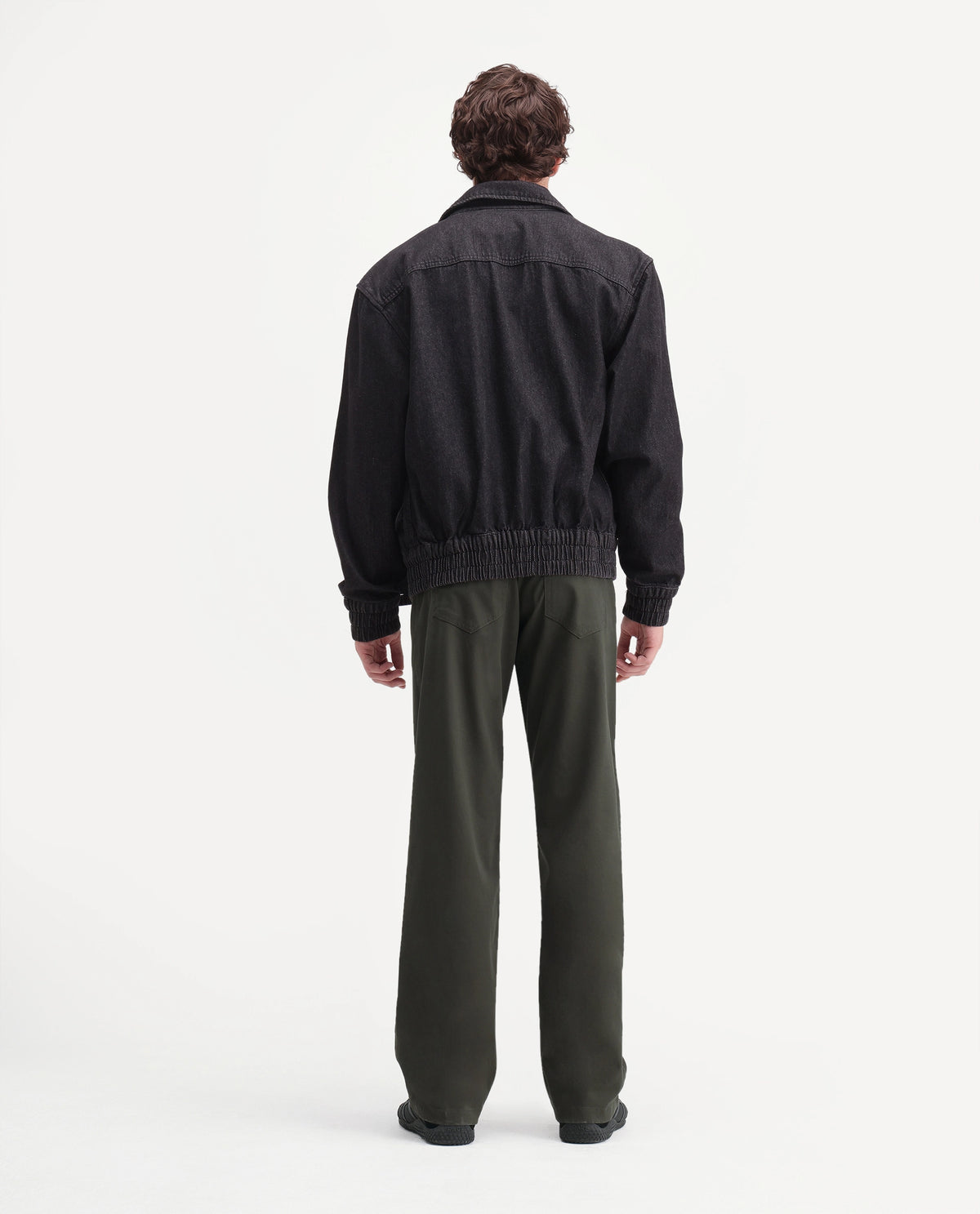 Rare Rabbit Men's Spoke-W Cotton Blend Button And Zip Wide Leg Fit Plain Trouser