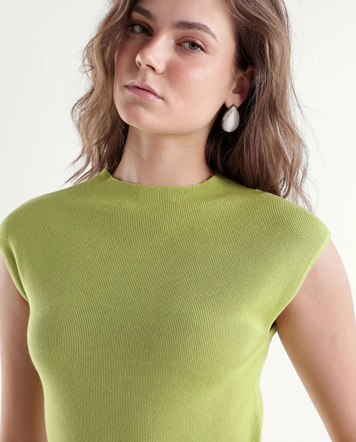 Rareism Women's Livon Light Yellow Viscose Blend Pull-On Regular Fit Plain Top