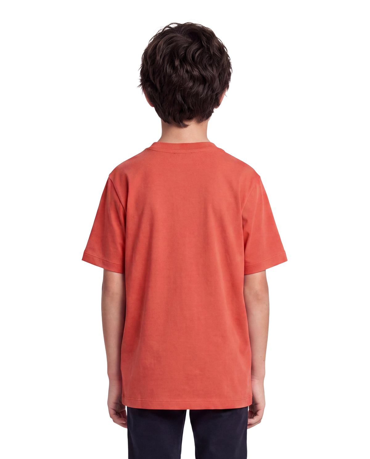 Rare Ones Kids Dale Orange Cotton Blend Fabric Pull-On Regular Fit Graphic Print T-Shirt