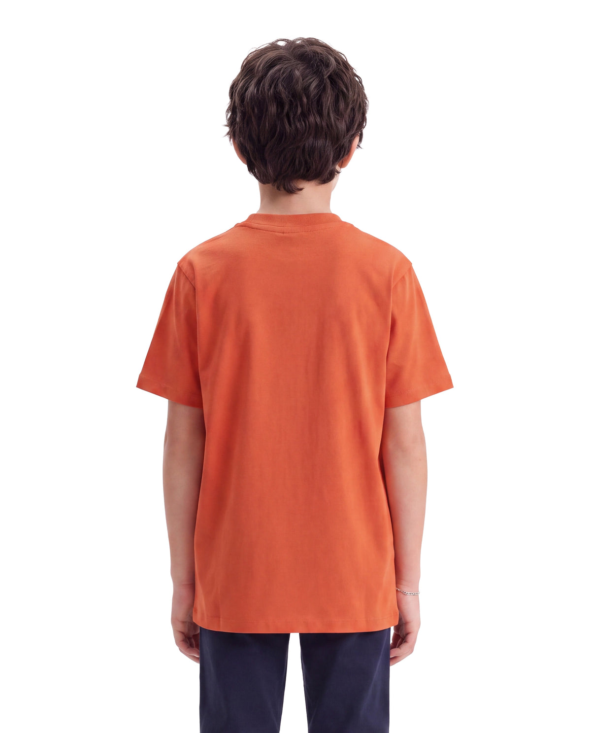 Rare Ones Kids Frans Rust Cotton Blend Fabric Pull-On Regular Fit Graphic Print T-Shirt