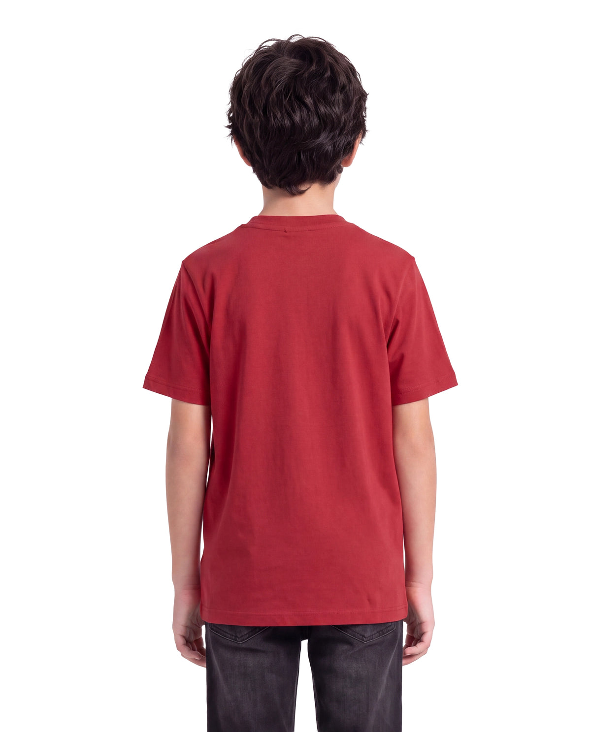 Rare Ones Kids Herb Red Cotton Fabric Pull-On Regular Fit Graphic Print T-Shirt