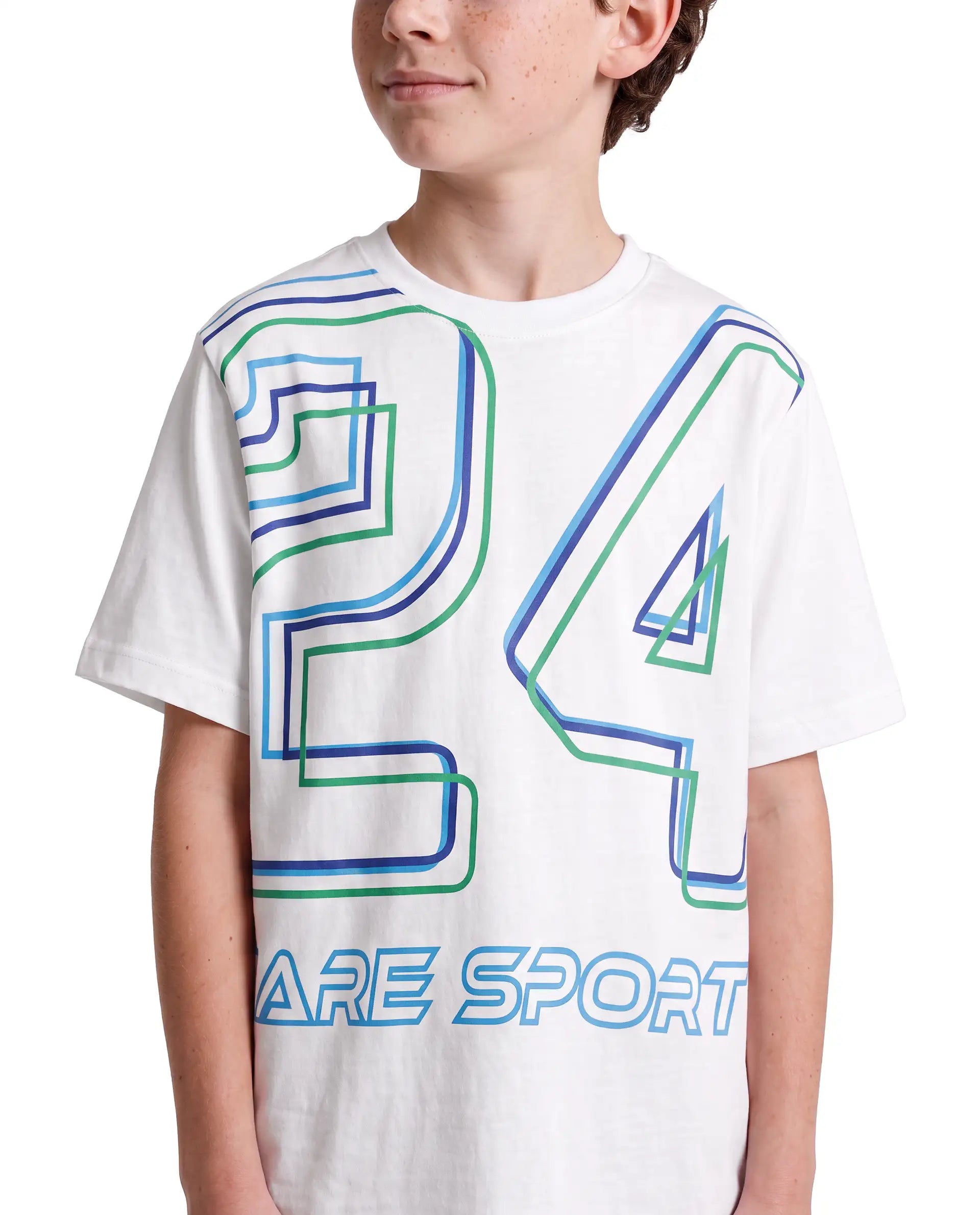 Rare Ones Kids Svant White Cotton Fabric Pull-On Regular Fit Graphic Print T-Shirt