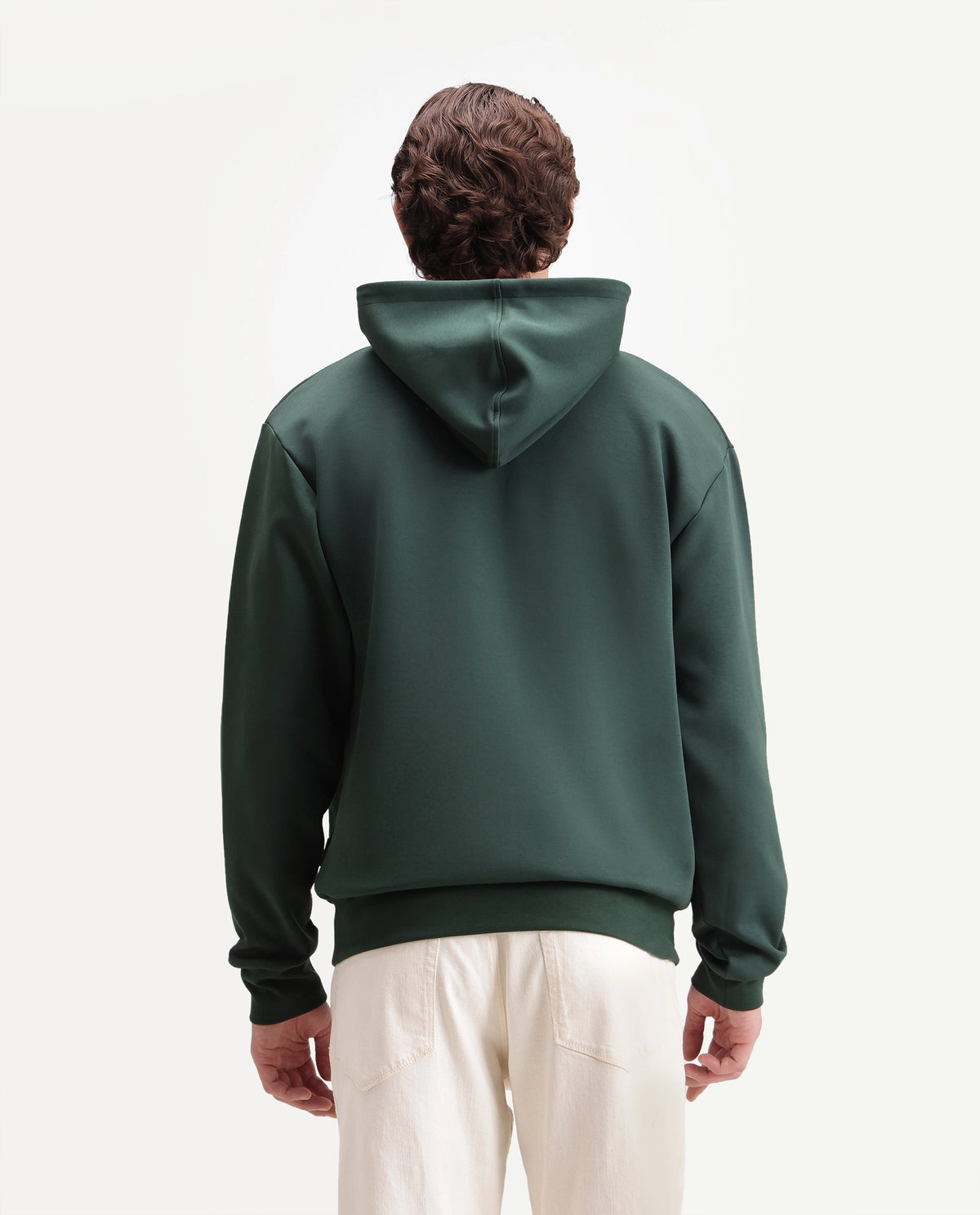 Rare Rabbit Men's Ble Dark Green Cotton Blend Hooded Regular Graphic Print Sweatshirt