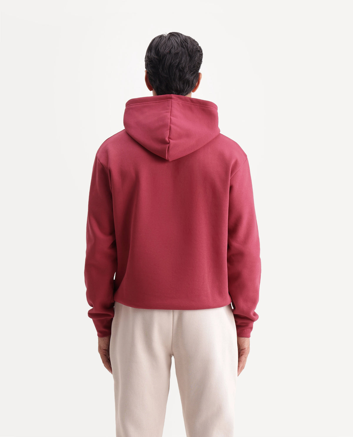 Rare Rabbit Men's Zario Red Cotton Blend Hooded Regular Embroidered Sweatshirt - image 7