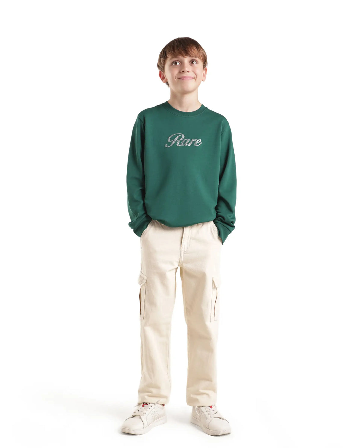 Rare Ones Kids Hank Green Cotton Blend Fabric Pull-On Regular Fit Embroidered T-Shirt
