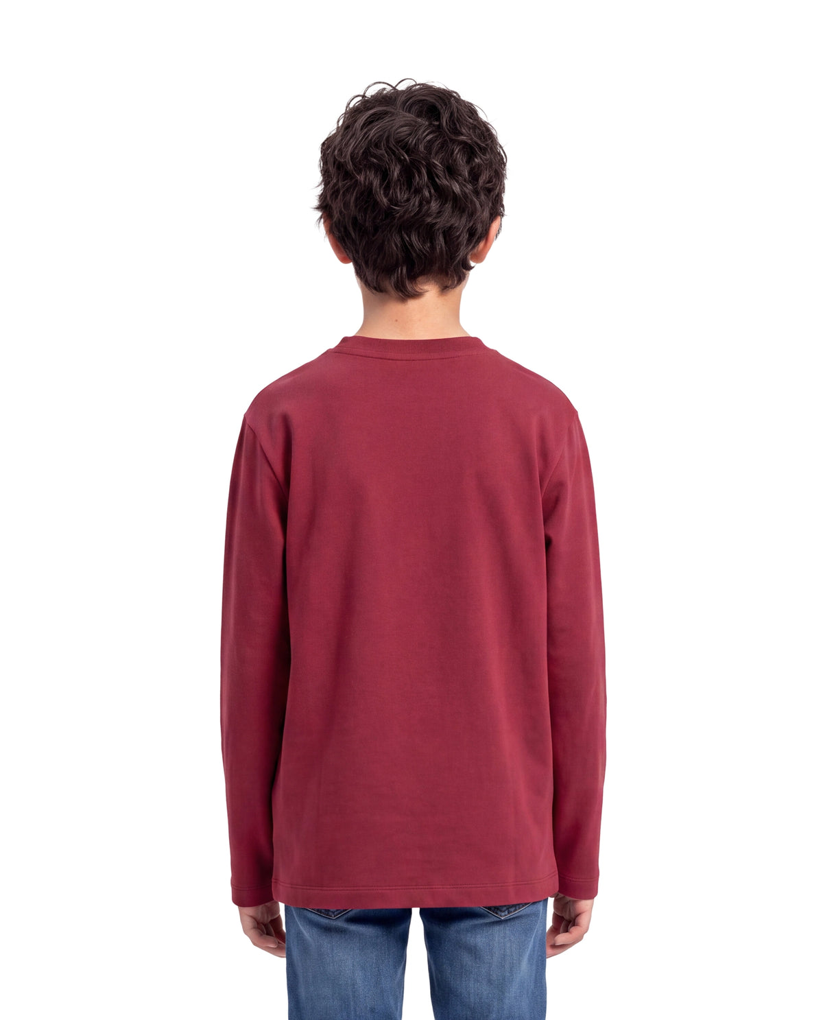 Rare Ones Kids Mel Dark Red Cotton Fabric Pull-On Regular Fit Graphic Print T-Shirt