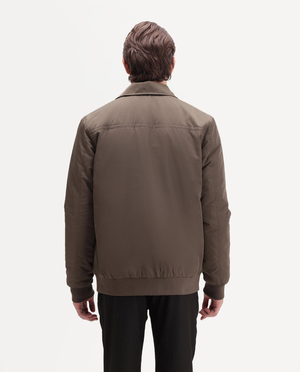 Rare Rabbit Men's Roy Primary Brown Polyester High Neck Regular Plain Jacket