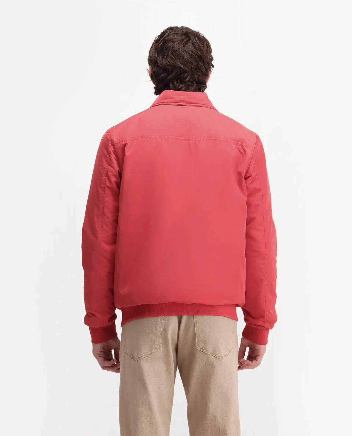 Rare Rabbit Men's Roy Dark Red Polyester High Neck Regular Plain Jacket