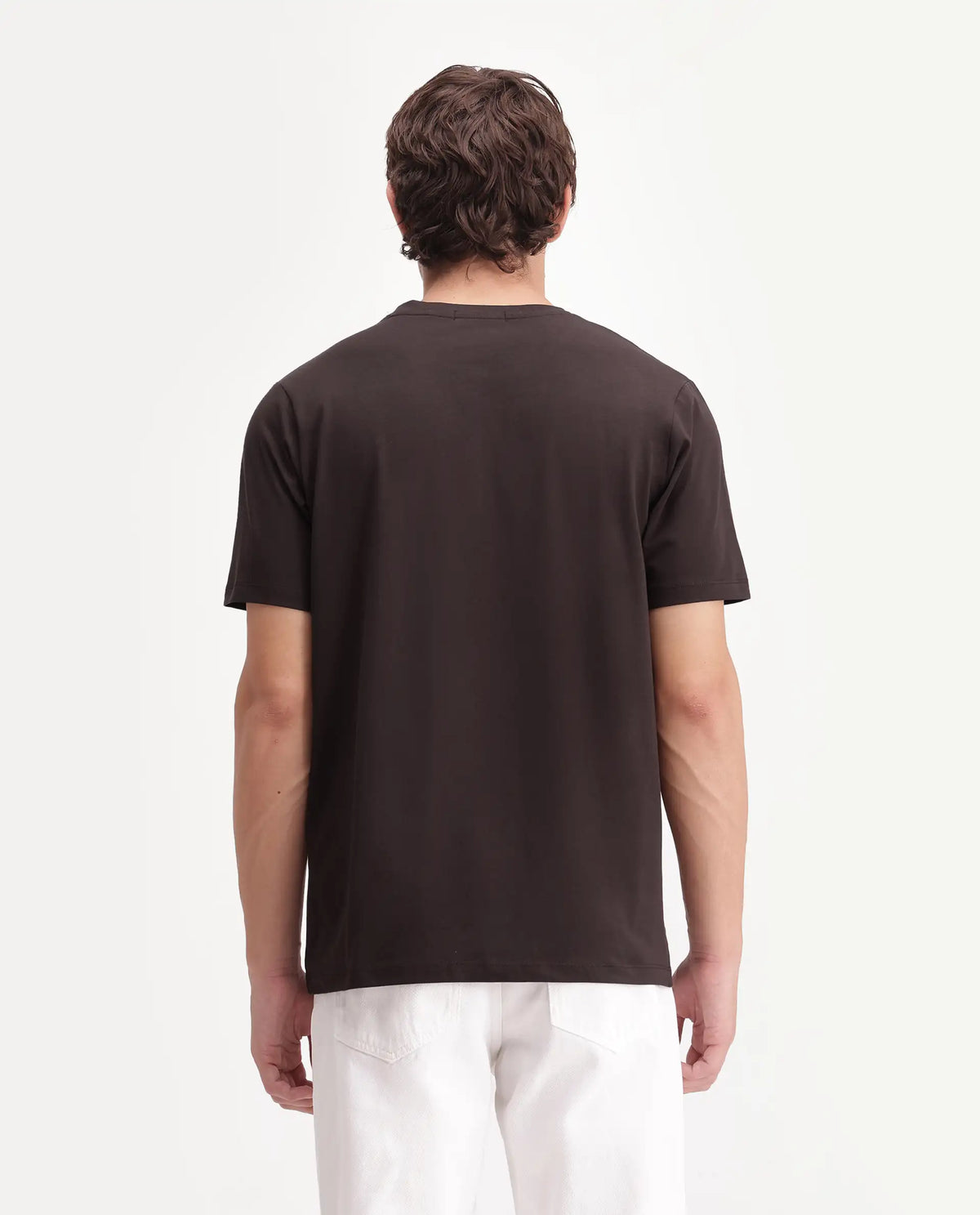 Rare Rabbit Men's Caze Dark Brown Cotton Blend Crew Neck Regular Graphic Print T-Shirt