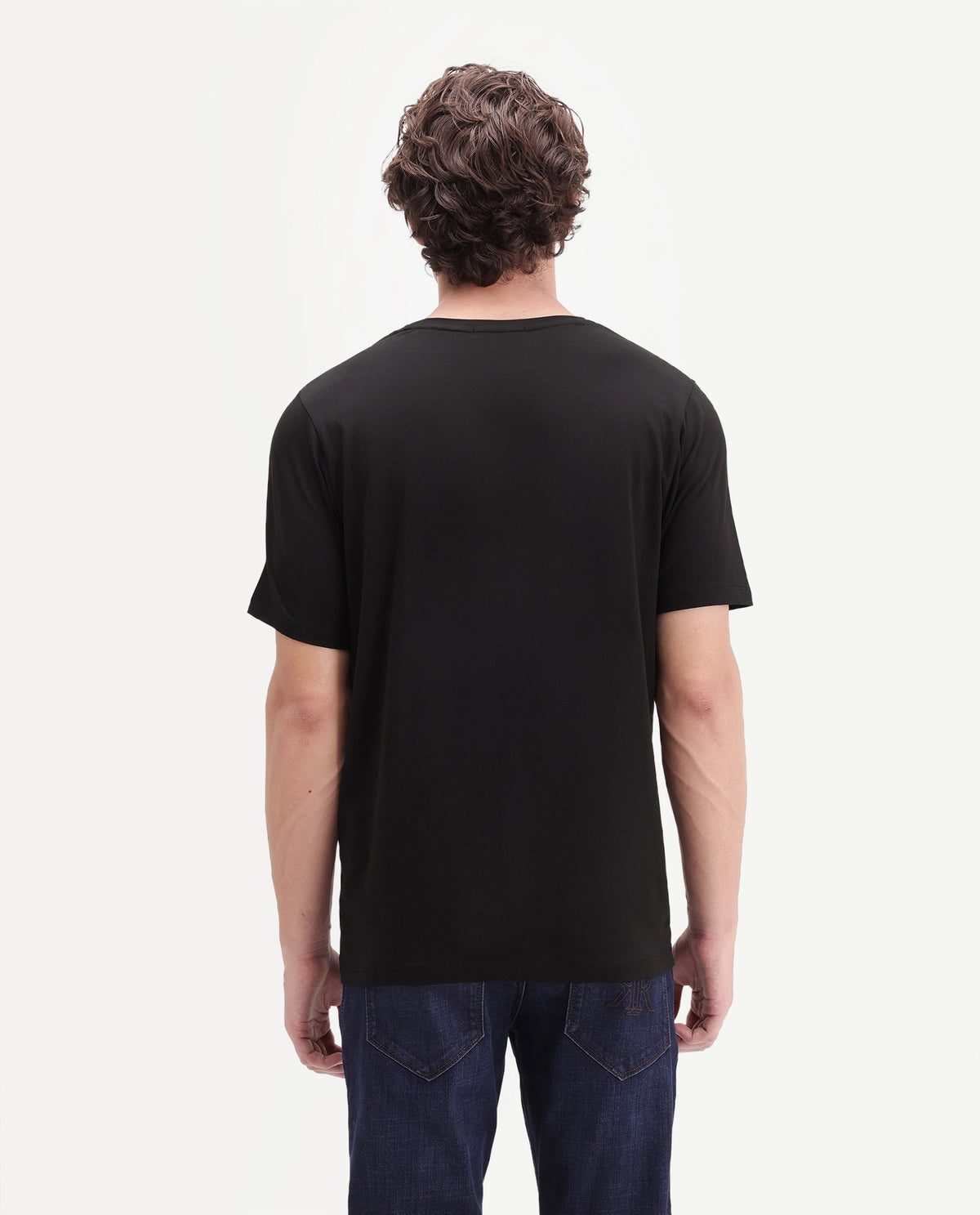 Rare Rabbit Men's Chaze Black Cotton Blend Crew Neck Regular Graphic Print T-Shirt