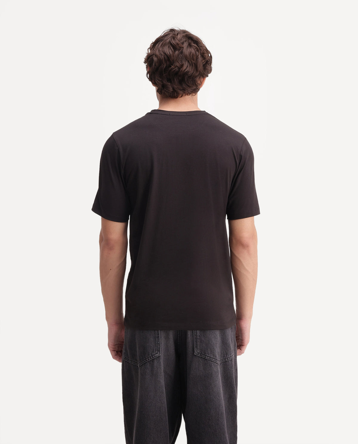Rare Rabbit Men's Quel Black Cotton Blend Crew Neck Regular Graphic Print T-Shirt
