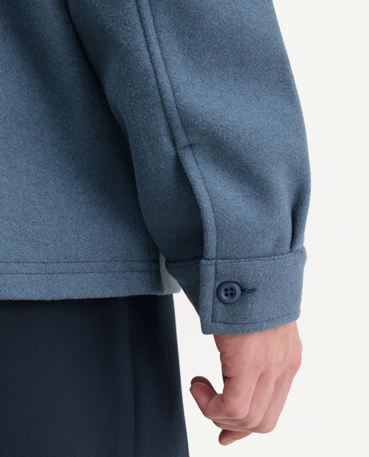 Rare Rabbit Men's Tweeder-26 Teal Polyester Spread Collar Regular Plain Jacket