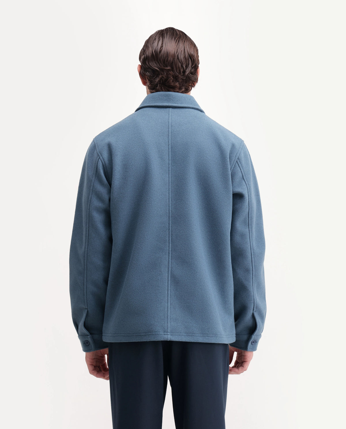 Rare Rabbit Men's Tweeder-26 Teal Polyester Spread Collar Regular Plain Jacket