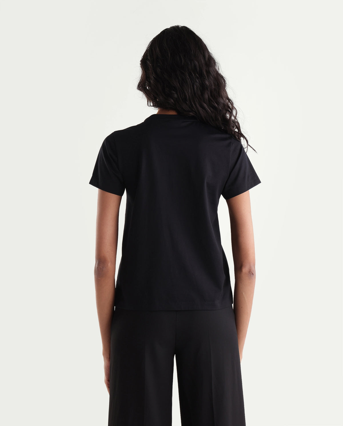 Rareism Women's Pemon Black Cotton Pull-On Regular Fit T-Shirt - image 7
