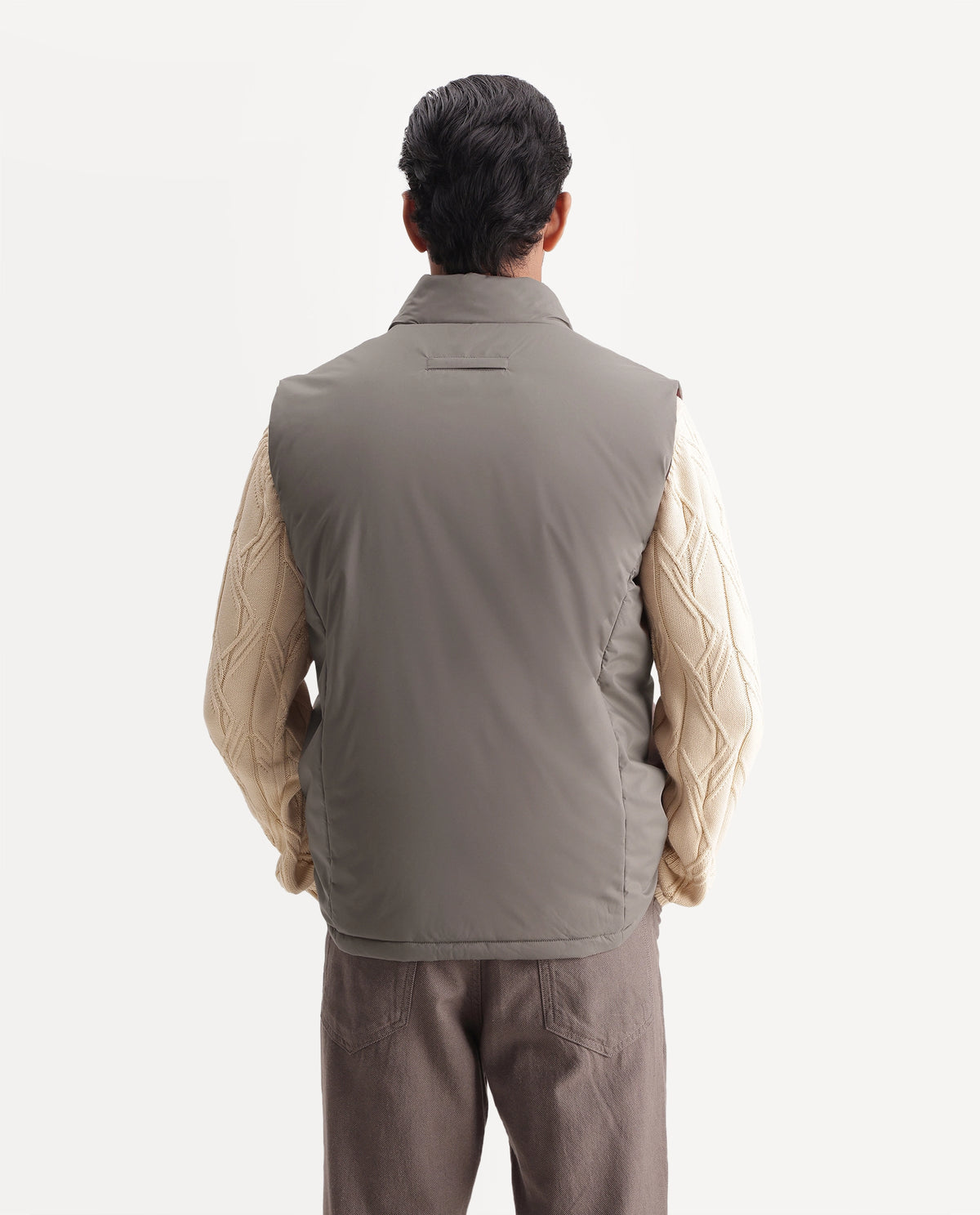 Rare Rabbit Men's Mint Dusky Grey Polyester High Neck Regular Plain Jacket - image 8