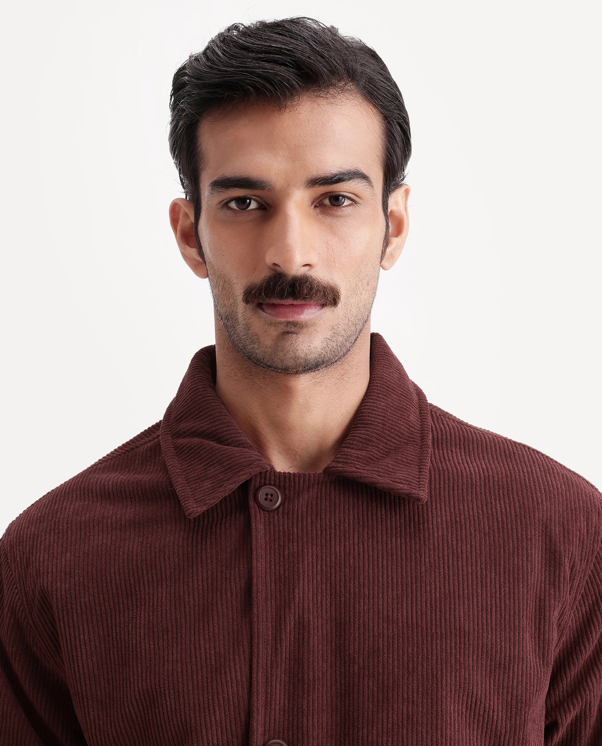 Rare Rabbit Men's Misha Maroon Polyester Spread Collar Regular Textured Jacket - image 3