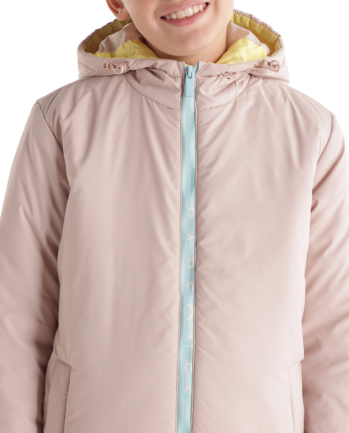 Rare Ones Kids Casin Beige Polyester Fabric Zipper Closure Regular Plain Jacket - image 3