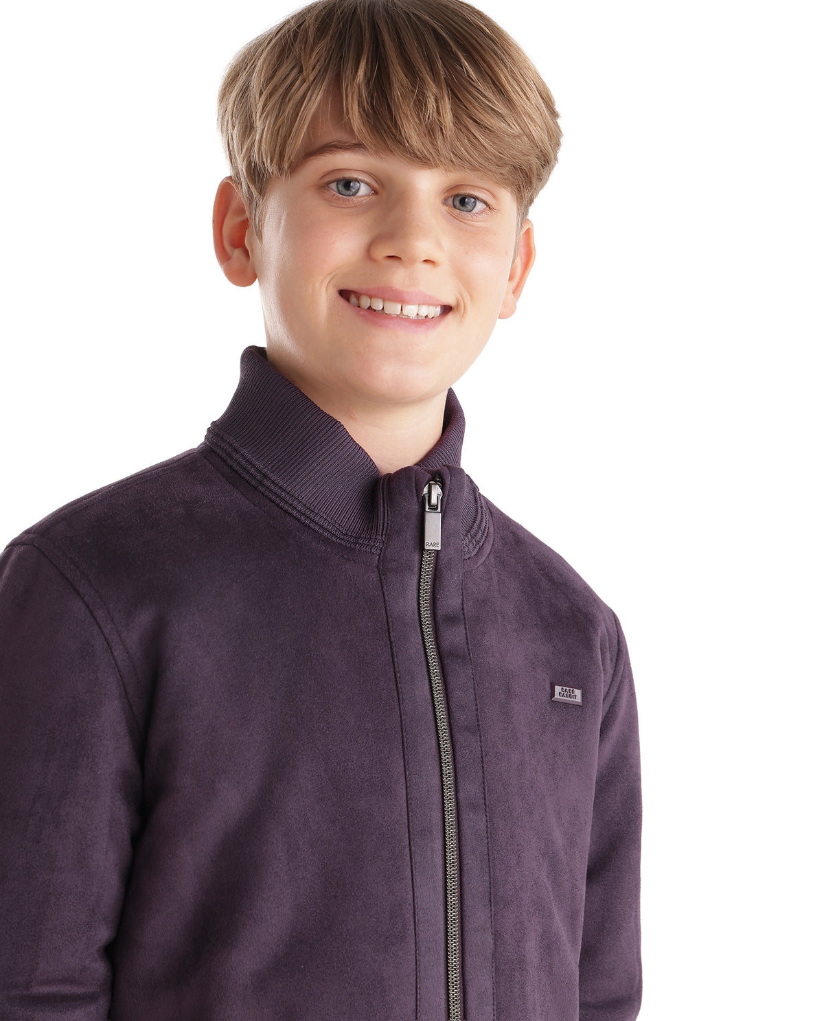 Rare Ones Kids Nexo Dark Maroon Polyester Fabric Zipper Closure Regular Fit Plain Jacket - image 6