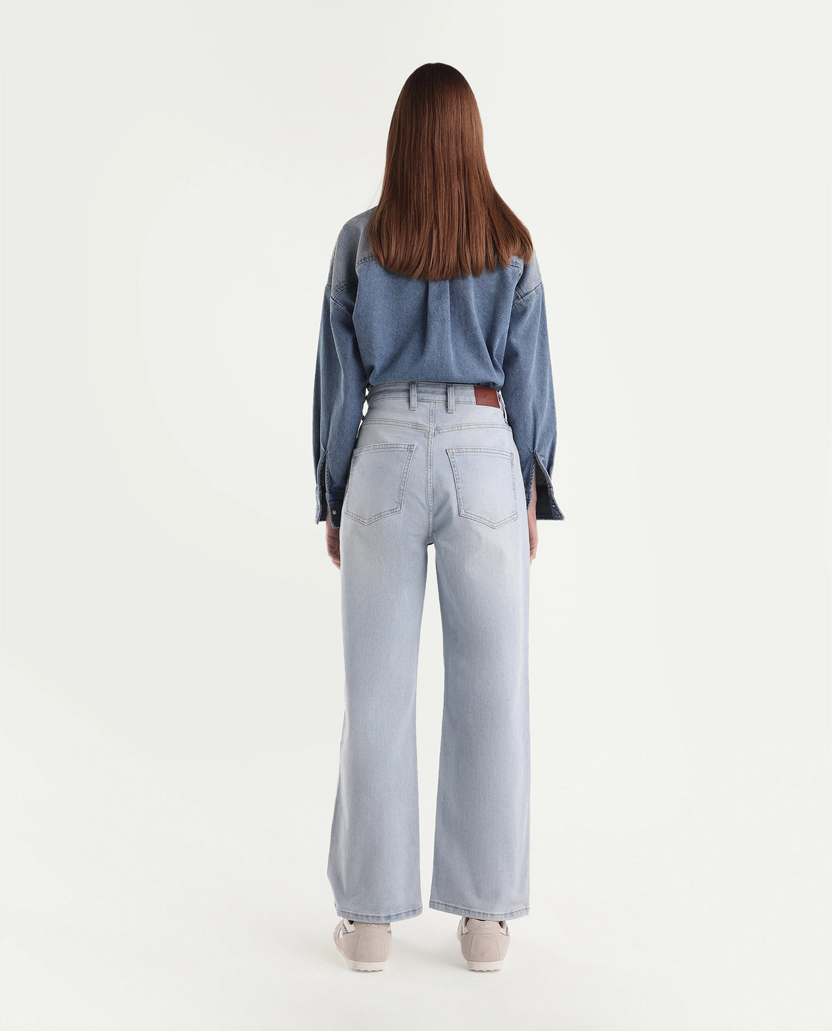 Rareism Women's Strank-4 Light Blue Cotton Blend Shank And Zipper Ankle Straight Plain Jeans - image 7
