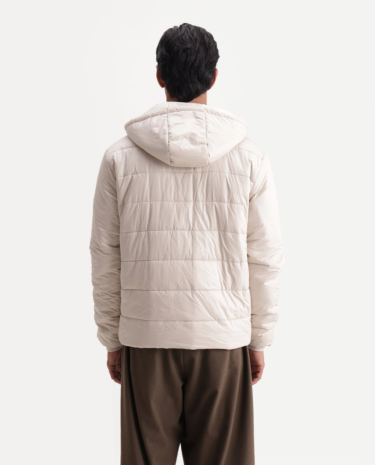 Rare Rabbit Men's Kiris Beige Polyester Hooded Regular Plain Jacket - image 7