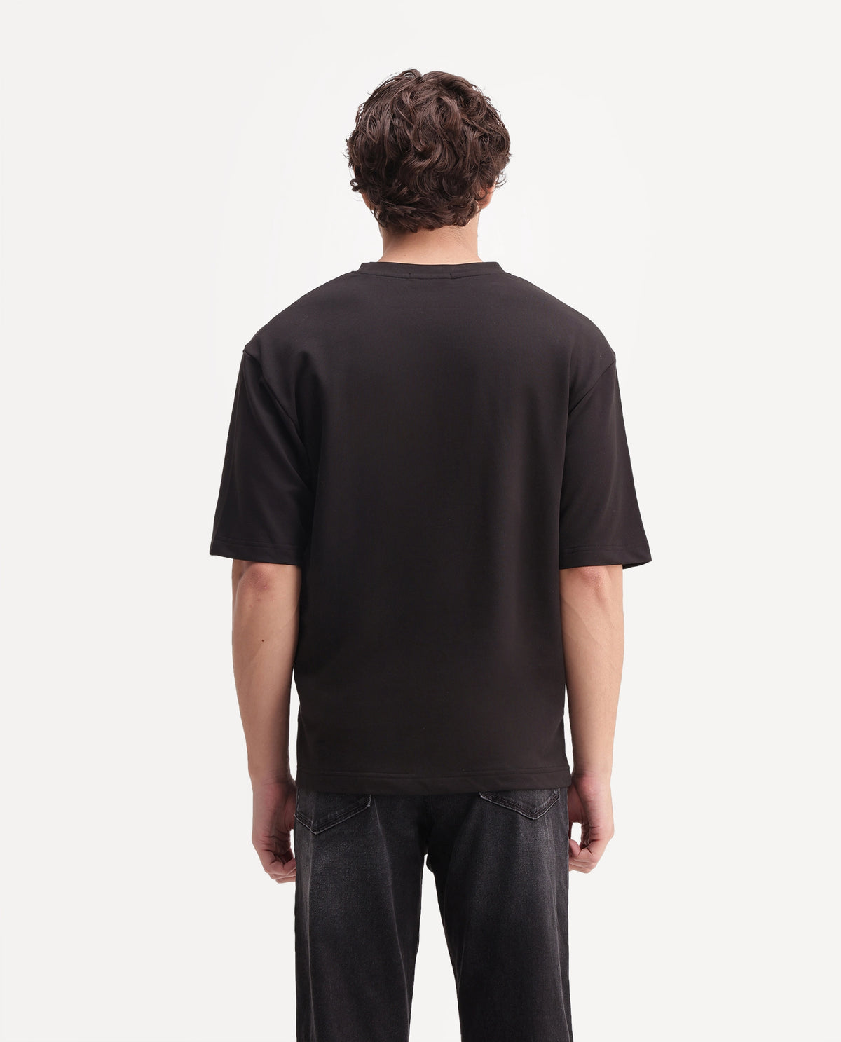 Rare Rabbit Men's Mexo Black Cotton Crew Neck Relaxed Graphic Print T-Shirt - image 6