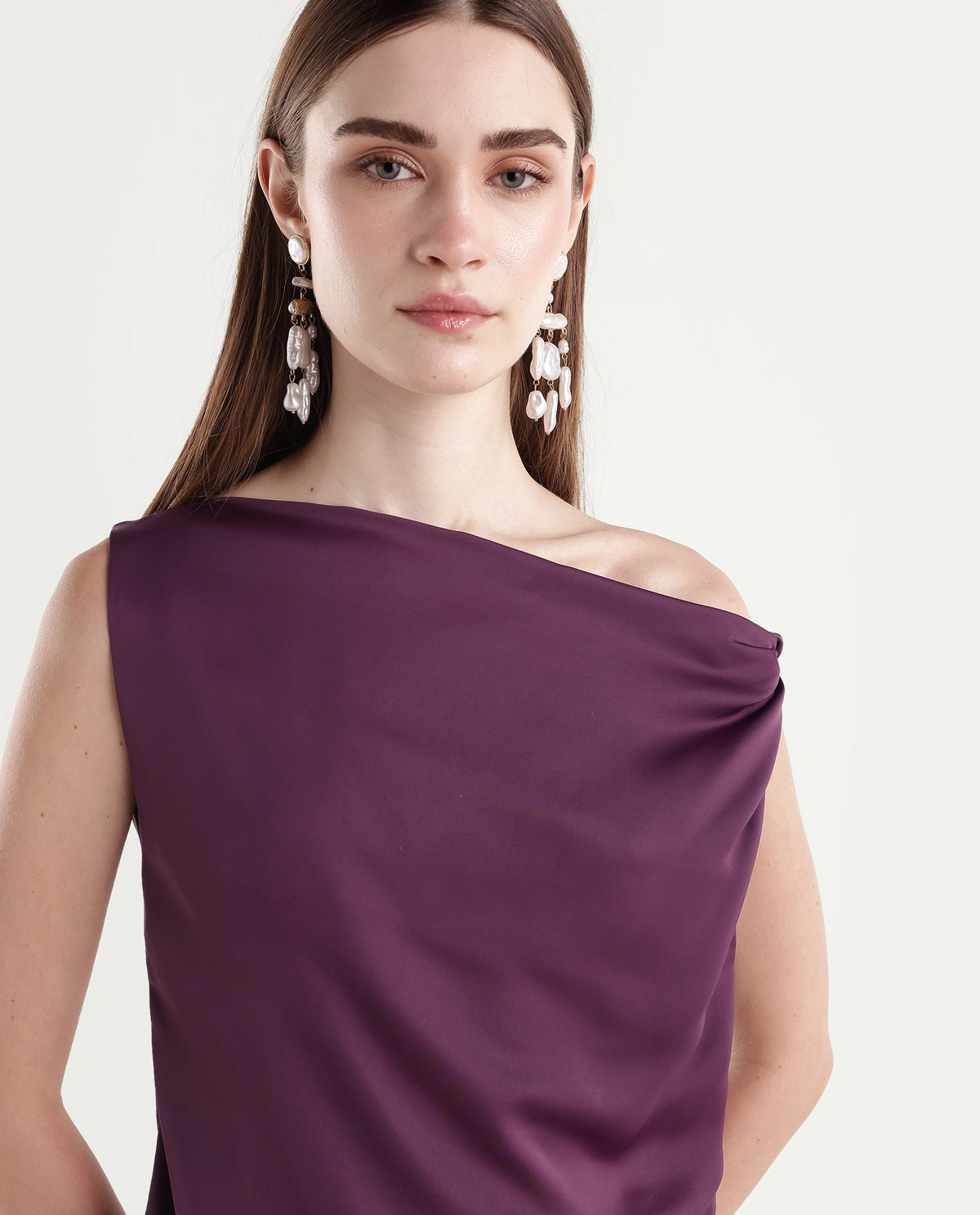 Rareism Women's Onres Maroon Polyester Boat Neck Regular Fit Plain Top - image 3