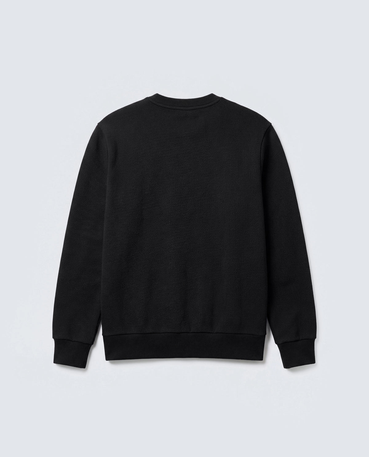 Rare Rabbit Men's Basic Rr-Corp-Harry-S Black Cotton Blend Crew Neck Regular Plain Sweatshirt
