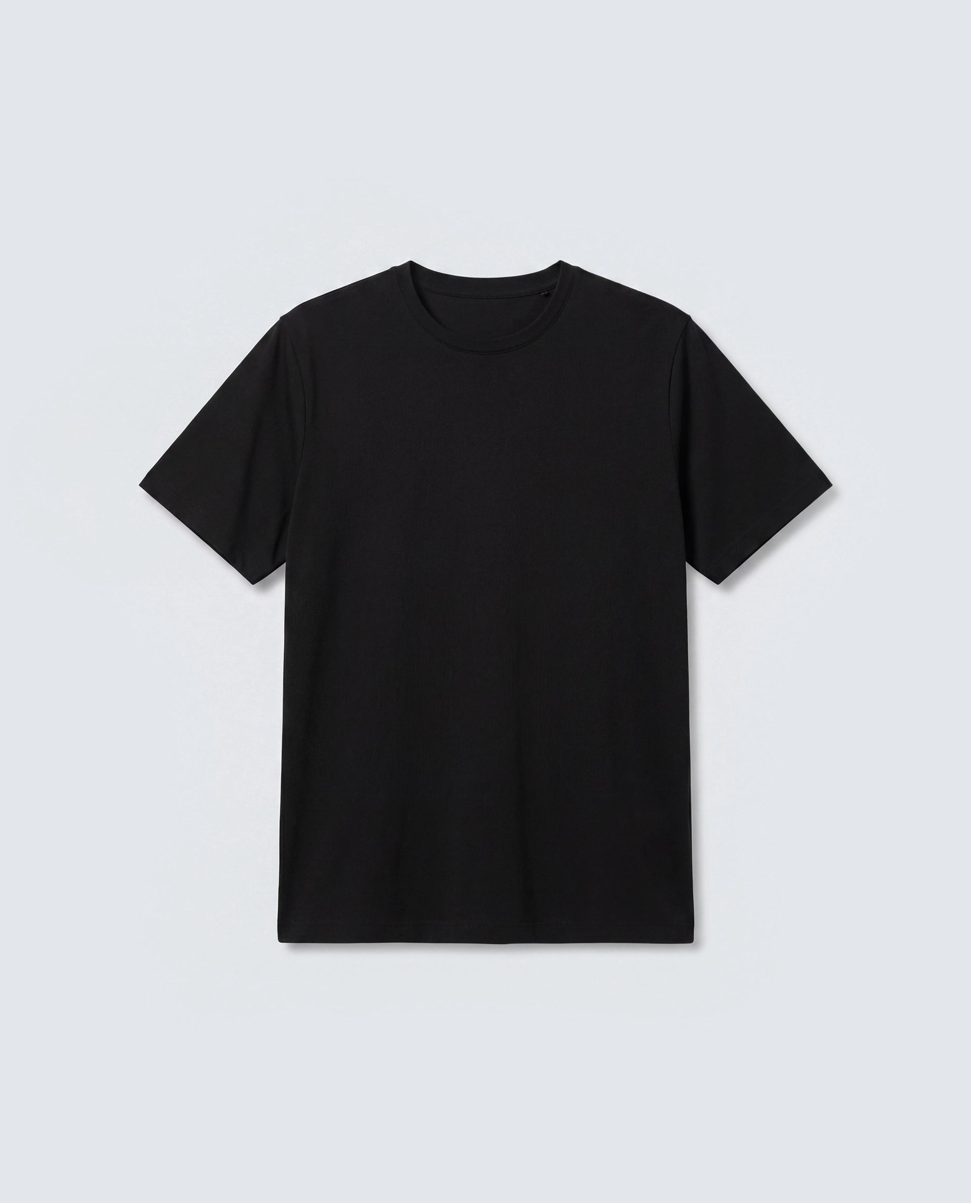 Rare Rabbit Men's Basic Rr-Corp-Arve Black Cotton Crew Neck Regular Plain T-Shirt