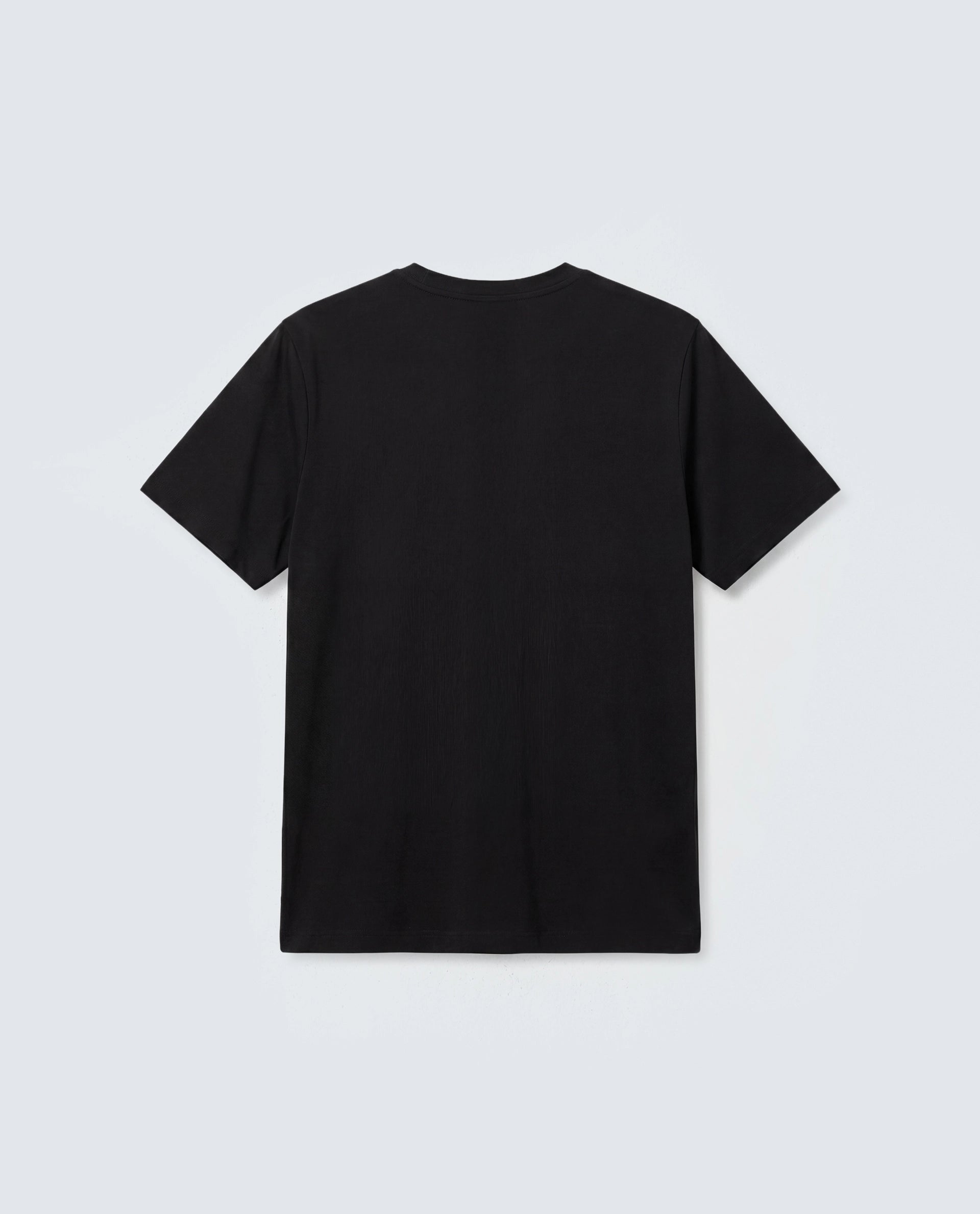 Rare Rabbit Men's Basic Rr-Corp-Arve Black Cotton Crew Neck Regular Plain T-Shirt