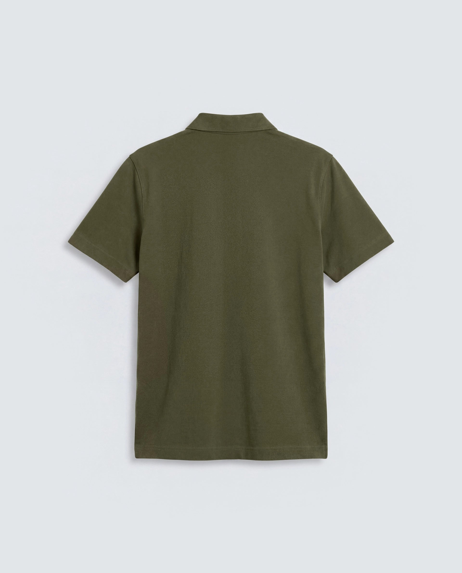 Rare Rabbit Men's Basic Rr-Corp-Cove Dark Olive Cotton Blend Spread Collar Regular Plain Polo
