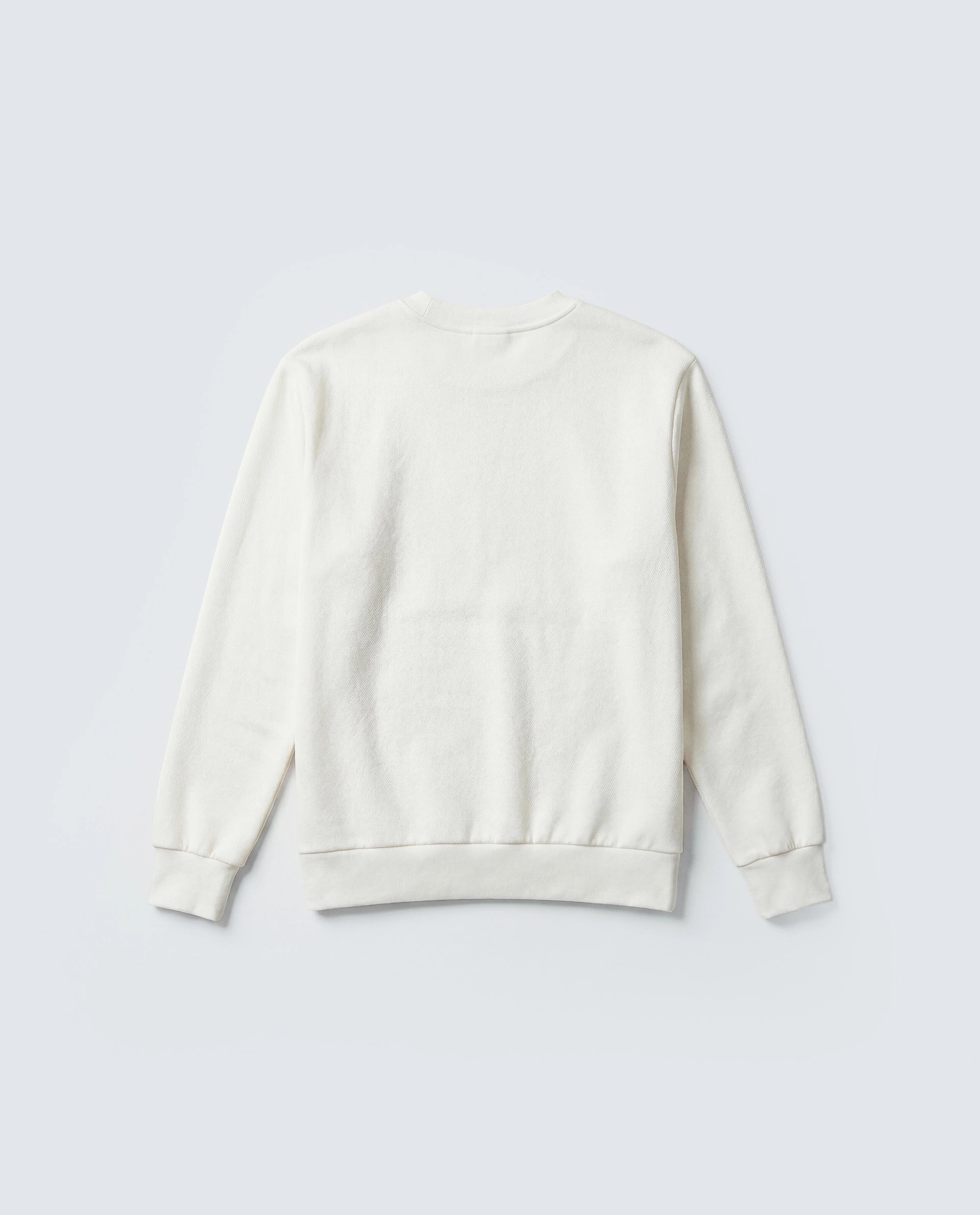 Rare Rabbit Men's Basic Rr-Corp-Harry-S Off White Cotton Blend Crew Neck Regular Plain Sweatshirt