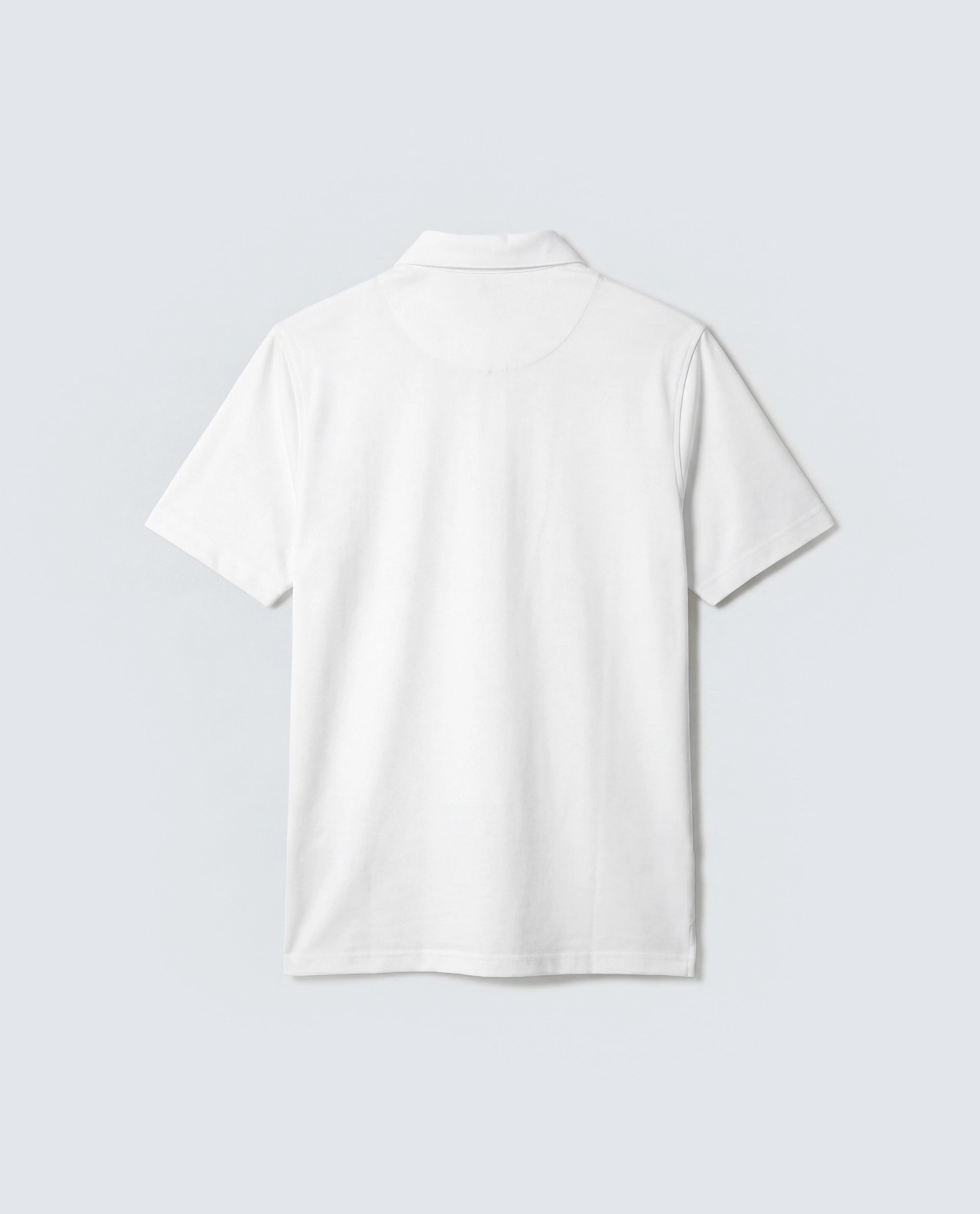 Rare Rabbit Men's Basic Rr-Corp-Mero White Cotton Blend Spread Collar Regular Plain Polo