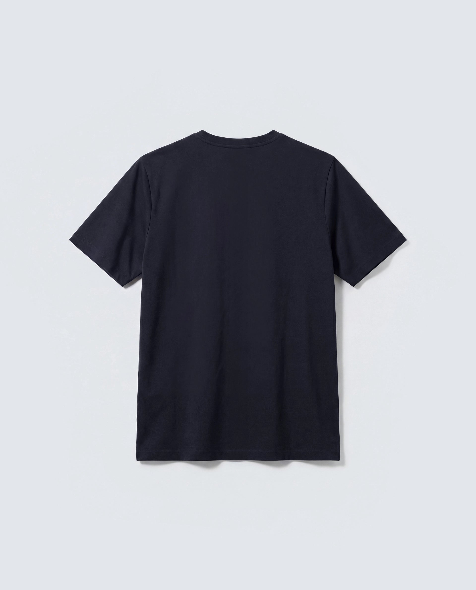 Rare Rabbit Men's Basic Rr-Corp-Rein Navy Cotton Blend Crew Neck Regular Plain T-Shirt