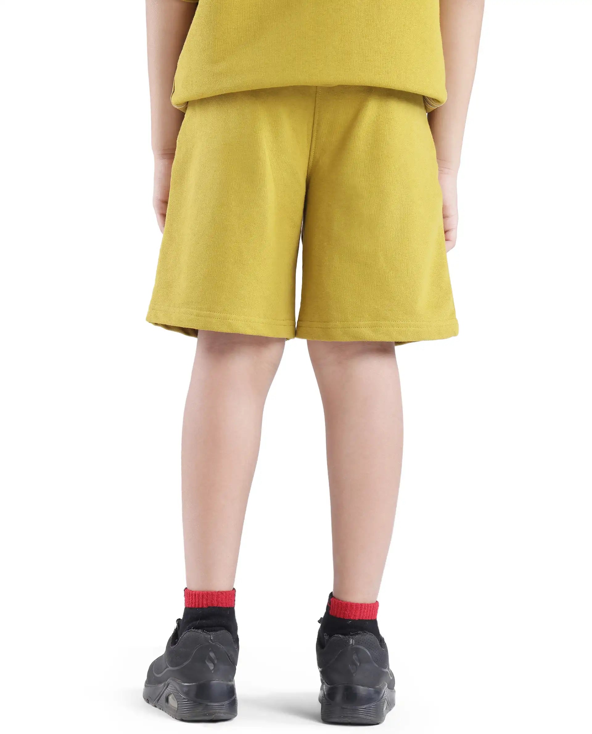 Rare Ones Kids San Olive Cotton Regular Fit Applique Short