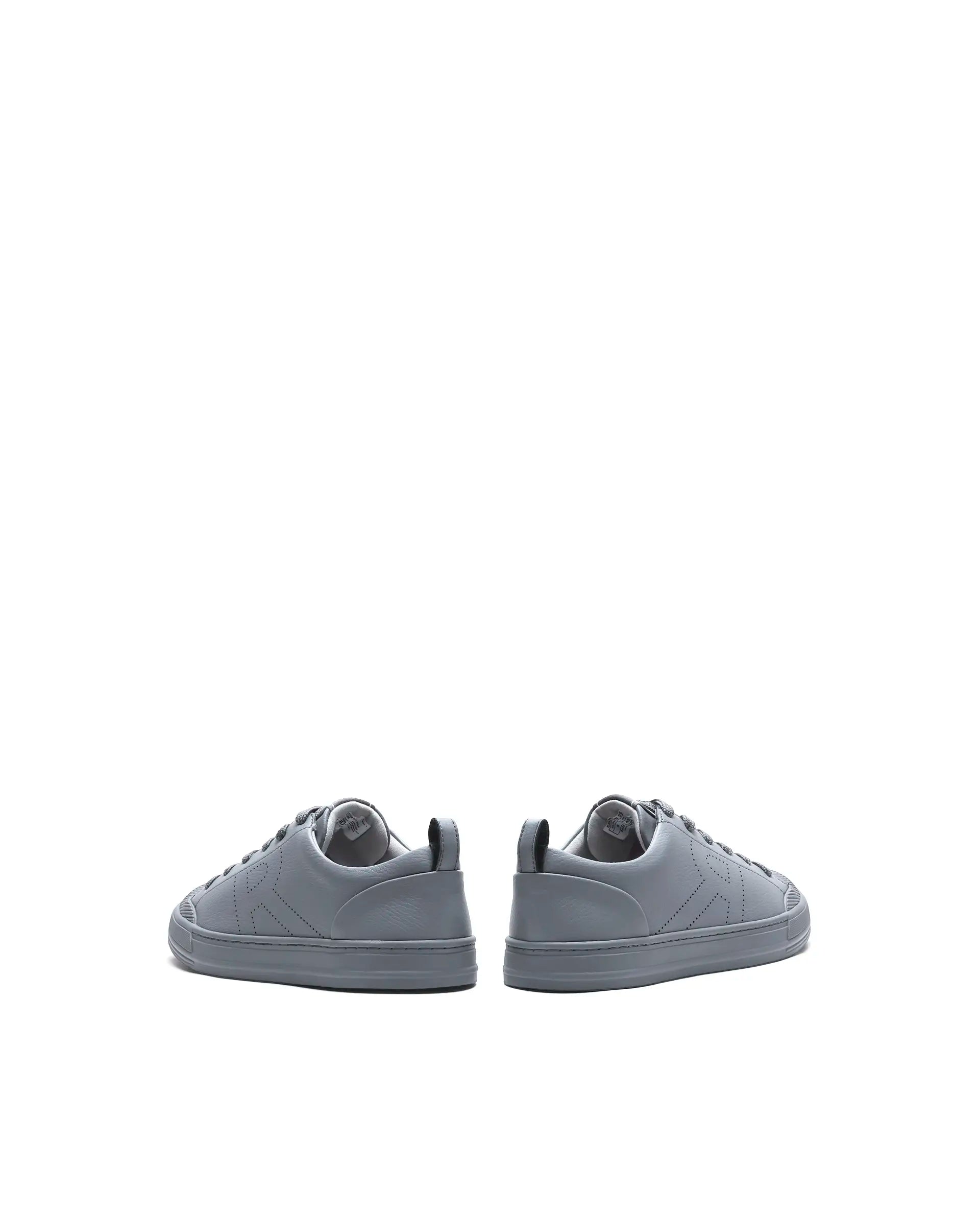 Rare Rabbit Men's Sauron 25 Dark Grey Micro Leather Sneaker