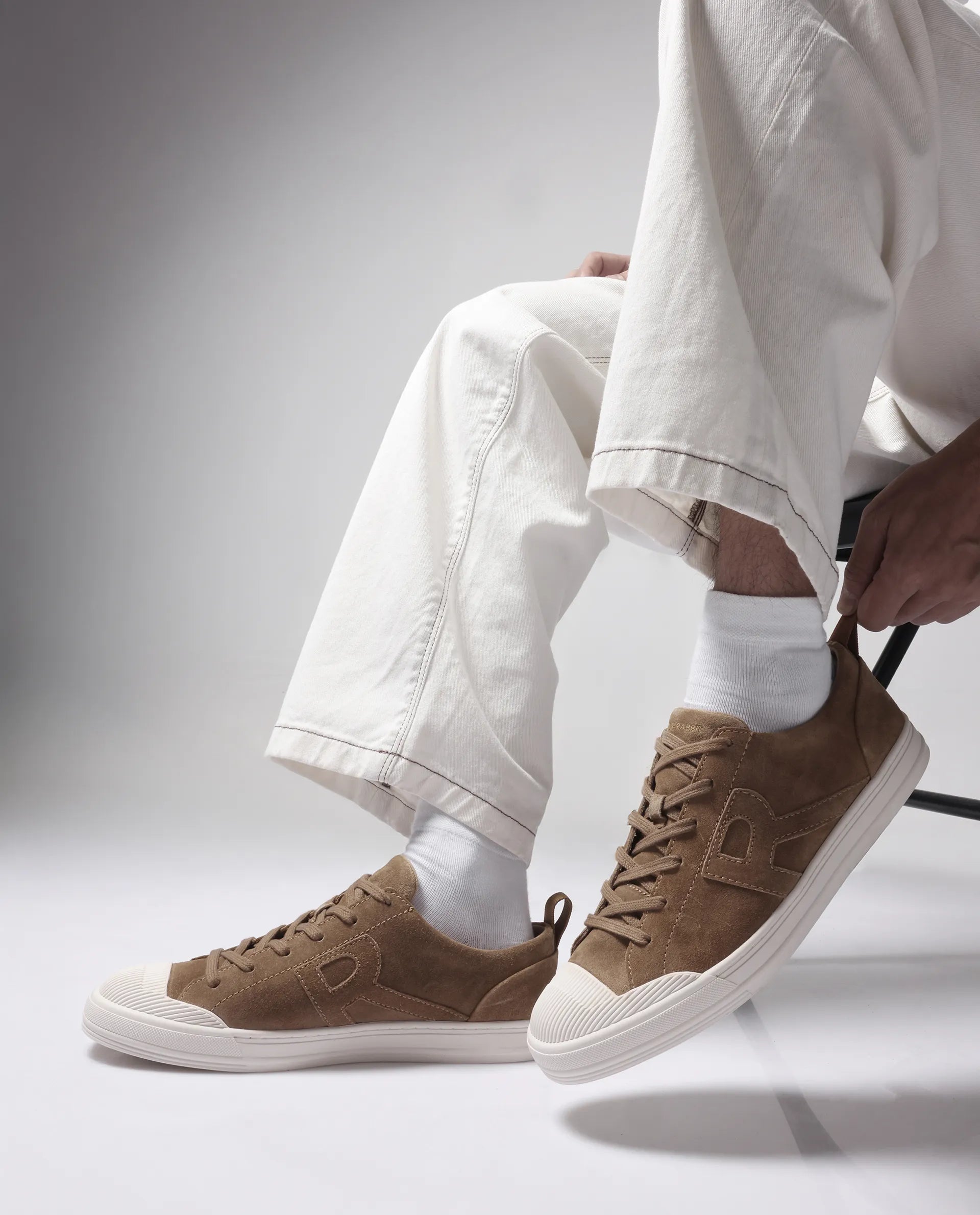 Rare Rabbit Men Sauron Camel Lace-Up Shoes